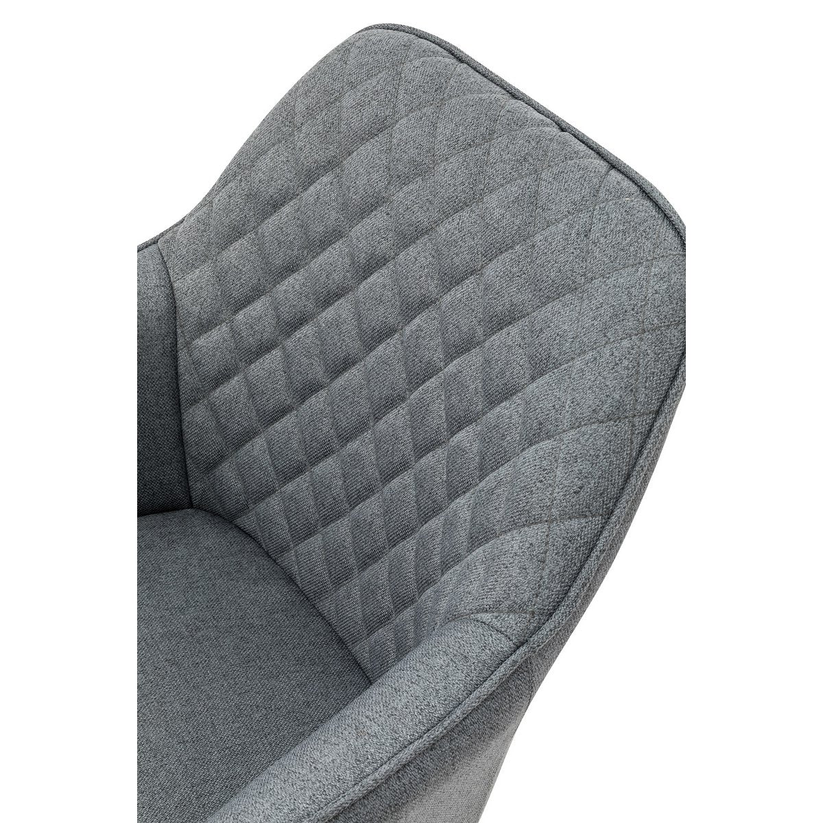 Fauteuil set van 2 grijs textiel