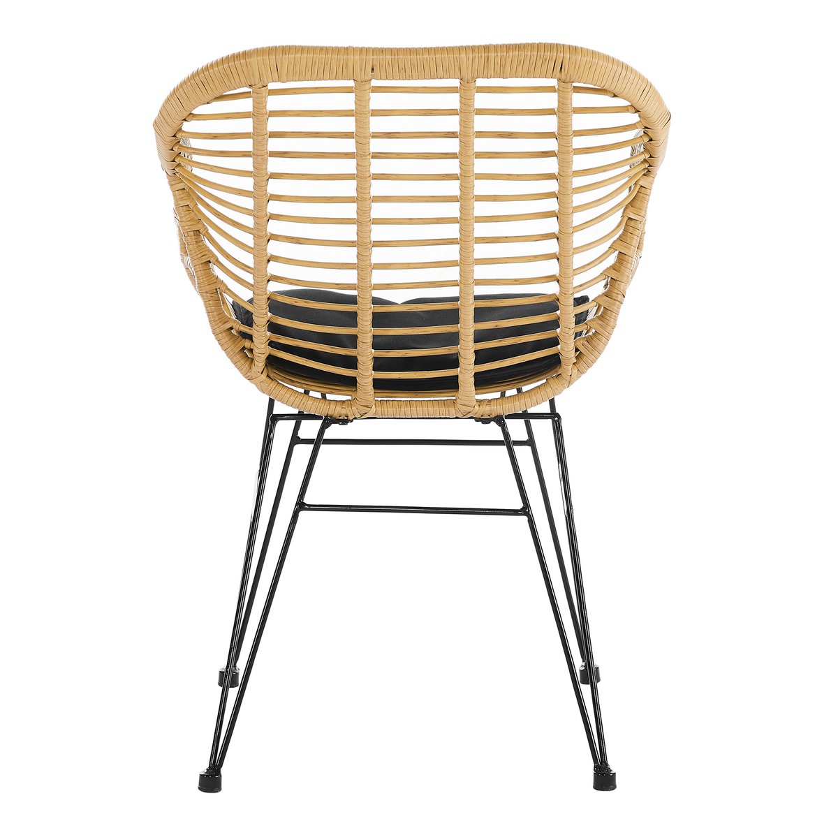 Set van 2 fauteuils in rotan look, naturel