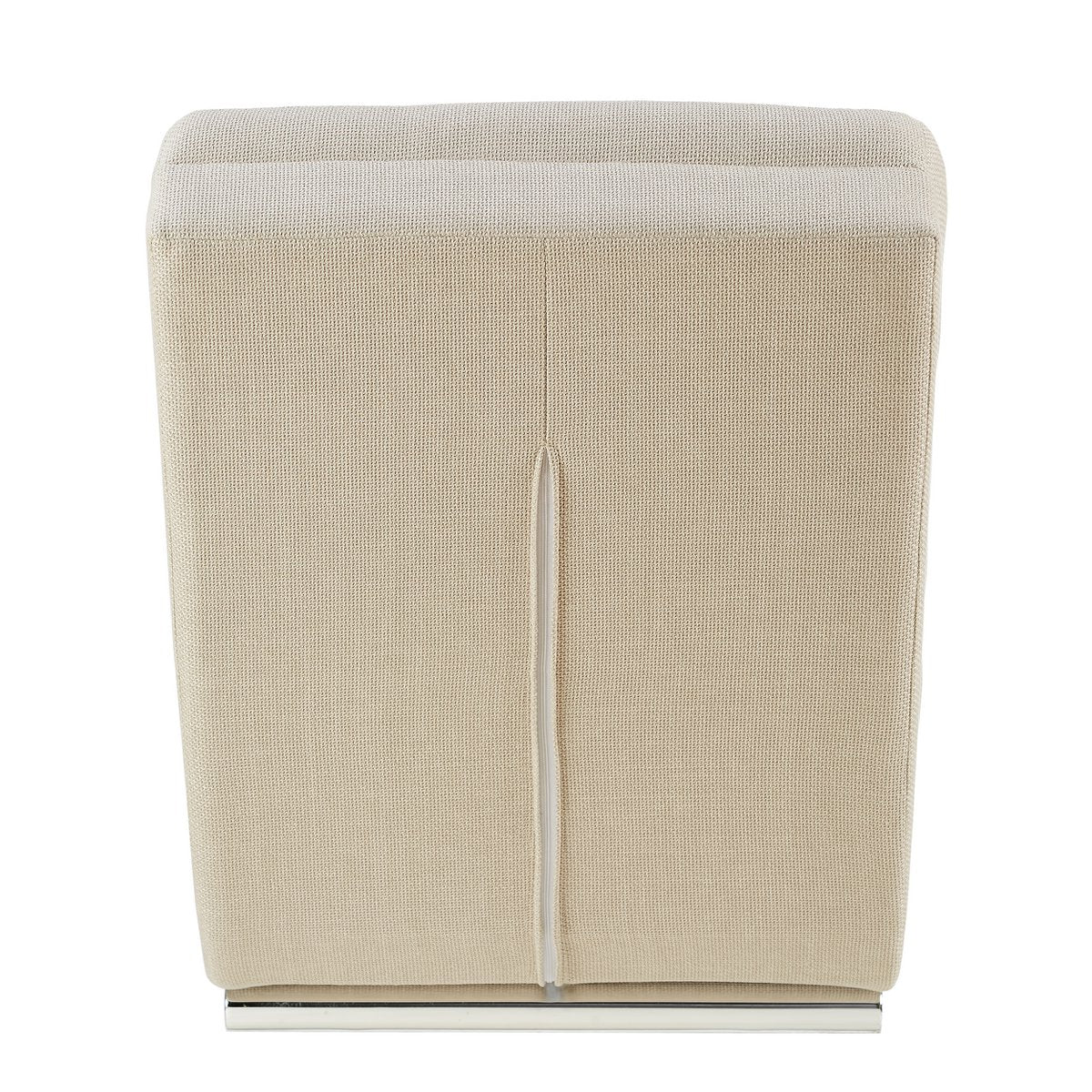Chaise longue structuurstof beige