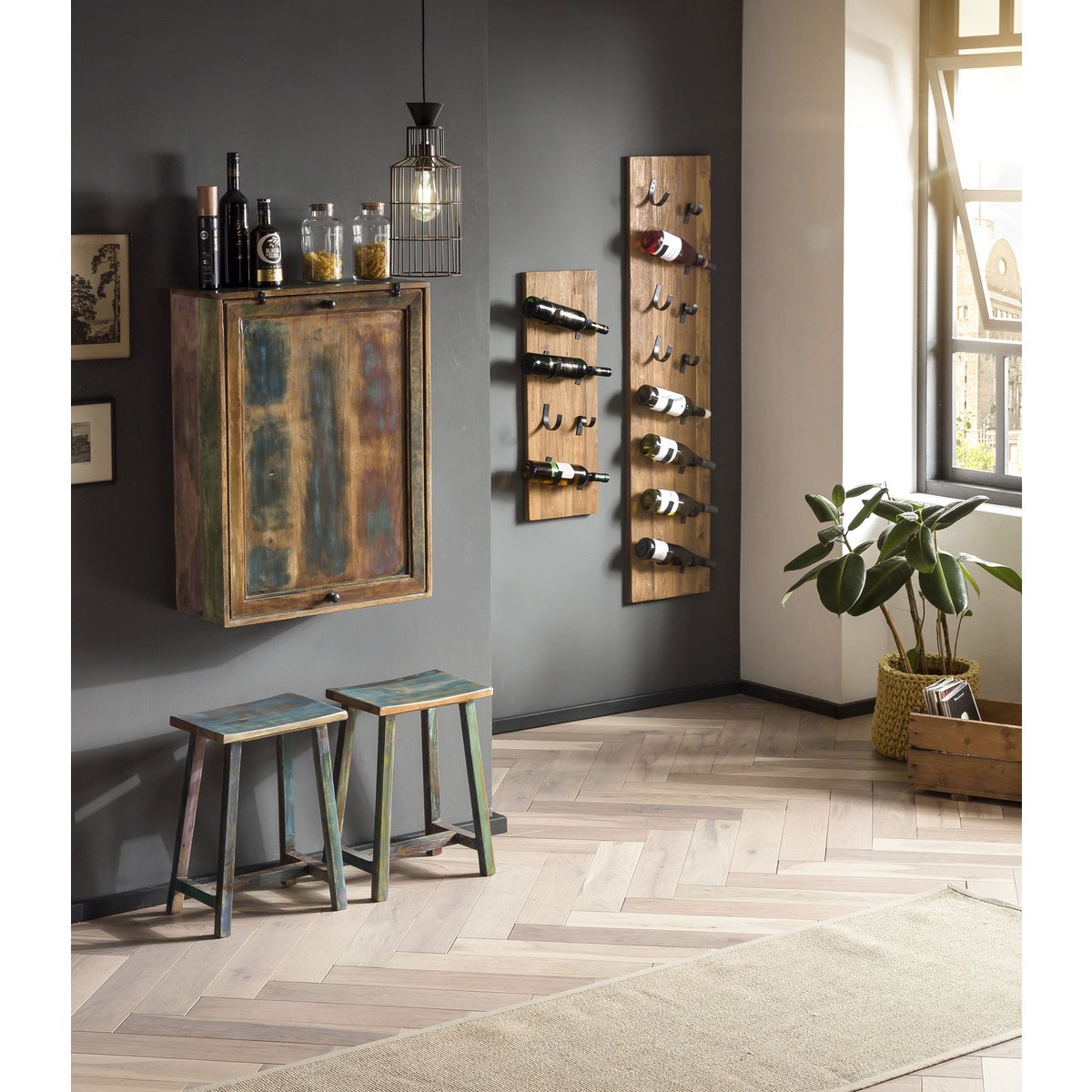 Klaptafel met 2 krukken