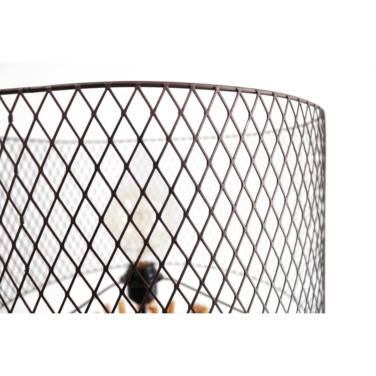 Vloerlamp drijfhout naturel/zwart 149 cm