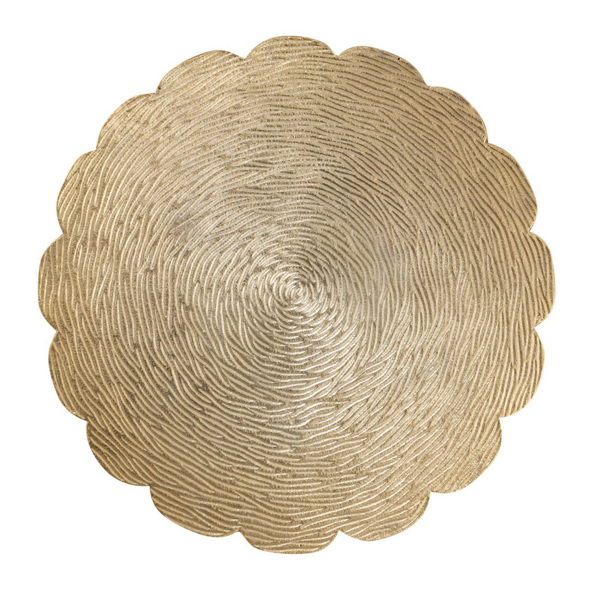 Bijzettafel metaal 4-delige siertafel Hilton ø 35 x H 45 cm rond zilver of goud aluminium