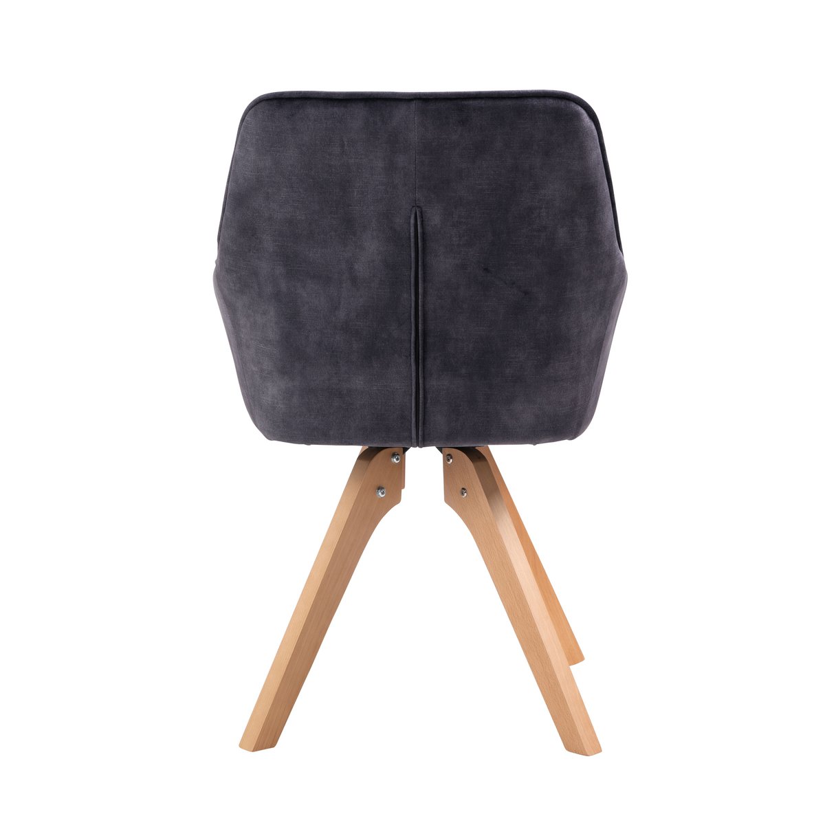 Fauteuil vintage fluweel velours, zwart