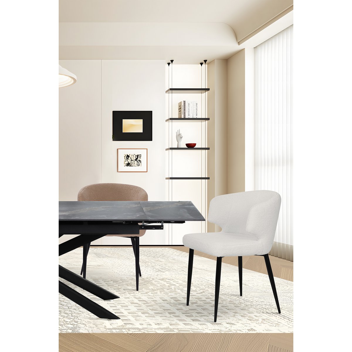 Fauteuil set van 2 met teddybont hoes