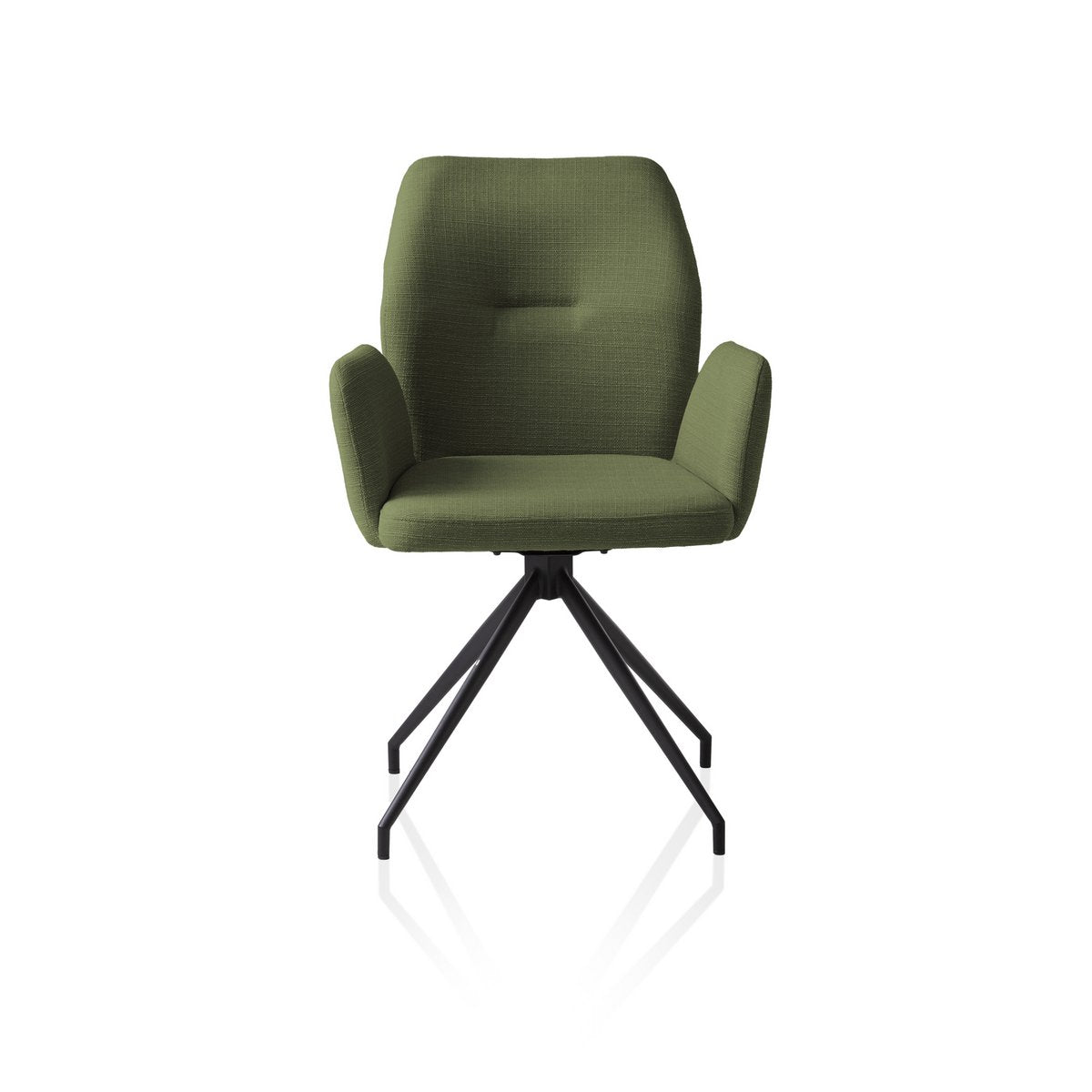 Fauteuil met 180° draaifunctie groen