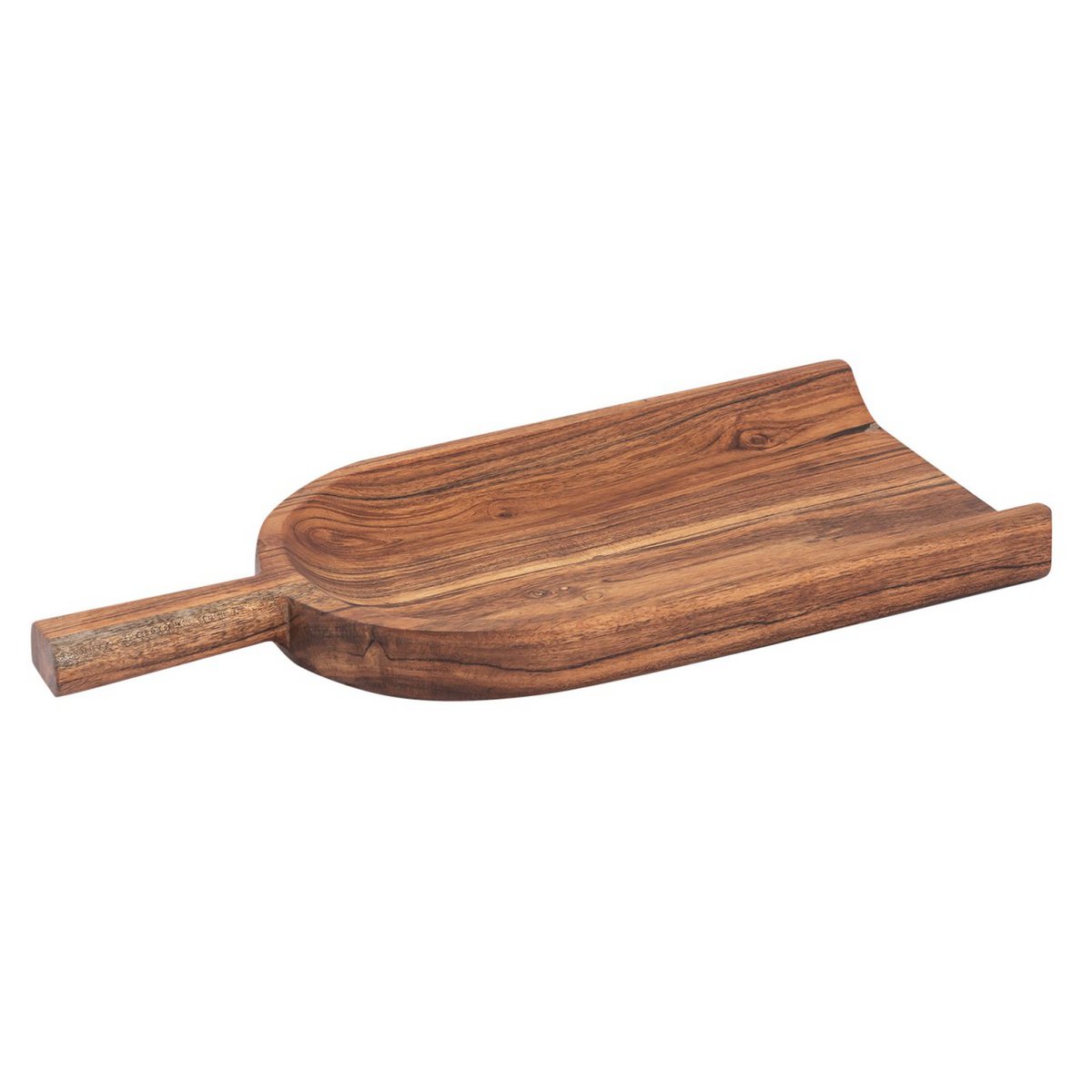 Houten schopdecoratie schop hout 45x20cm kom acacia massief