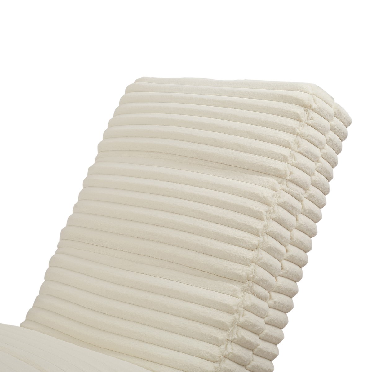 Chaiselongue plüschkoord beige