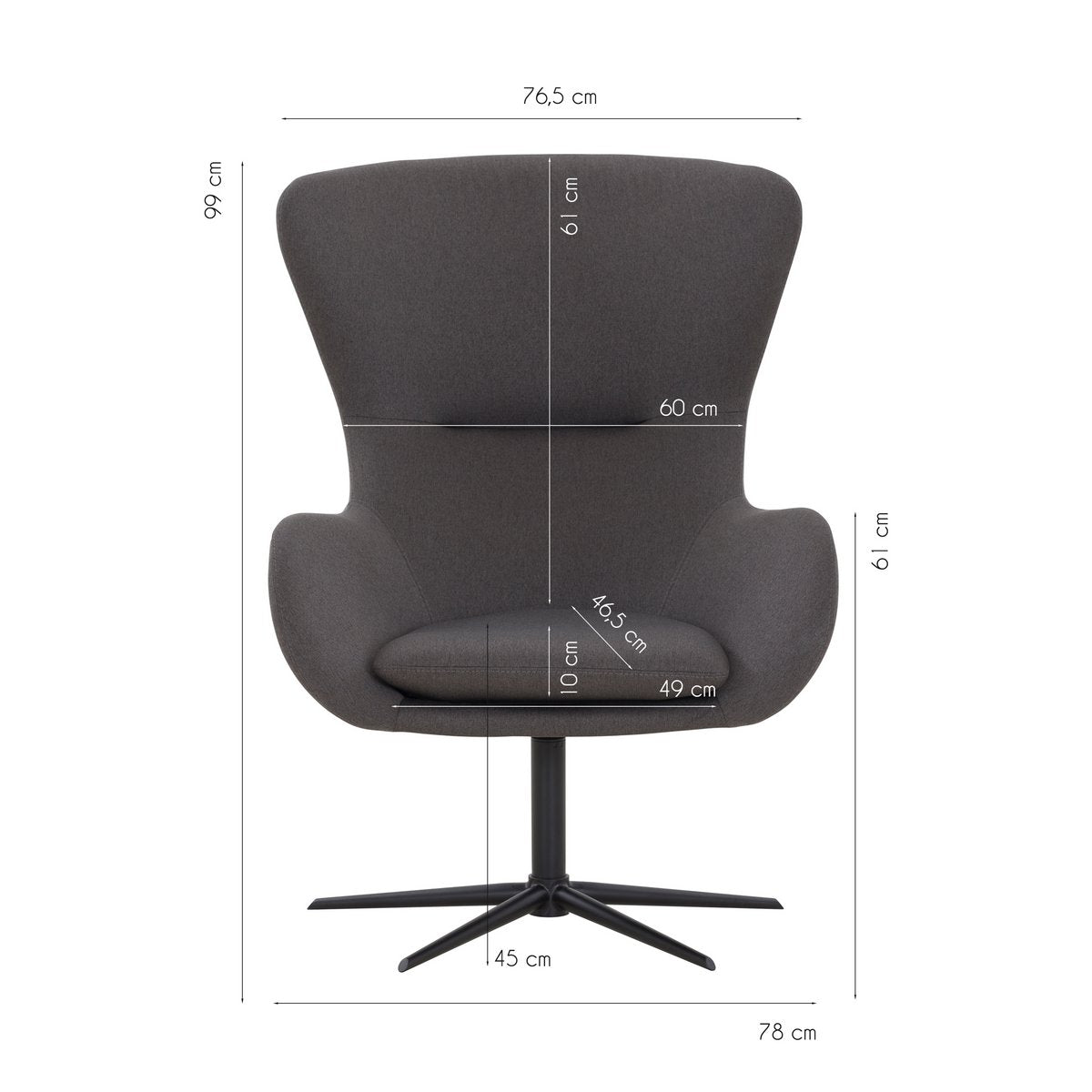 Fauteuil met draaifunctie