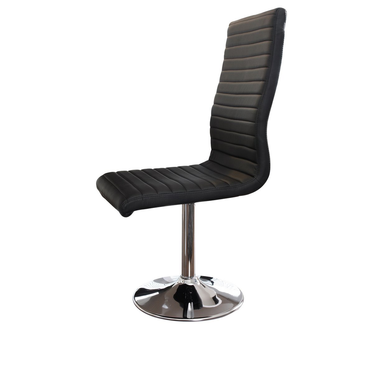 Eetkamerstoelen zwart kunstleerlook set van 4