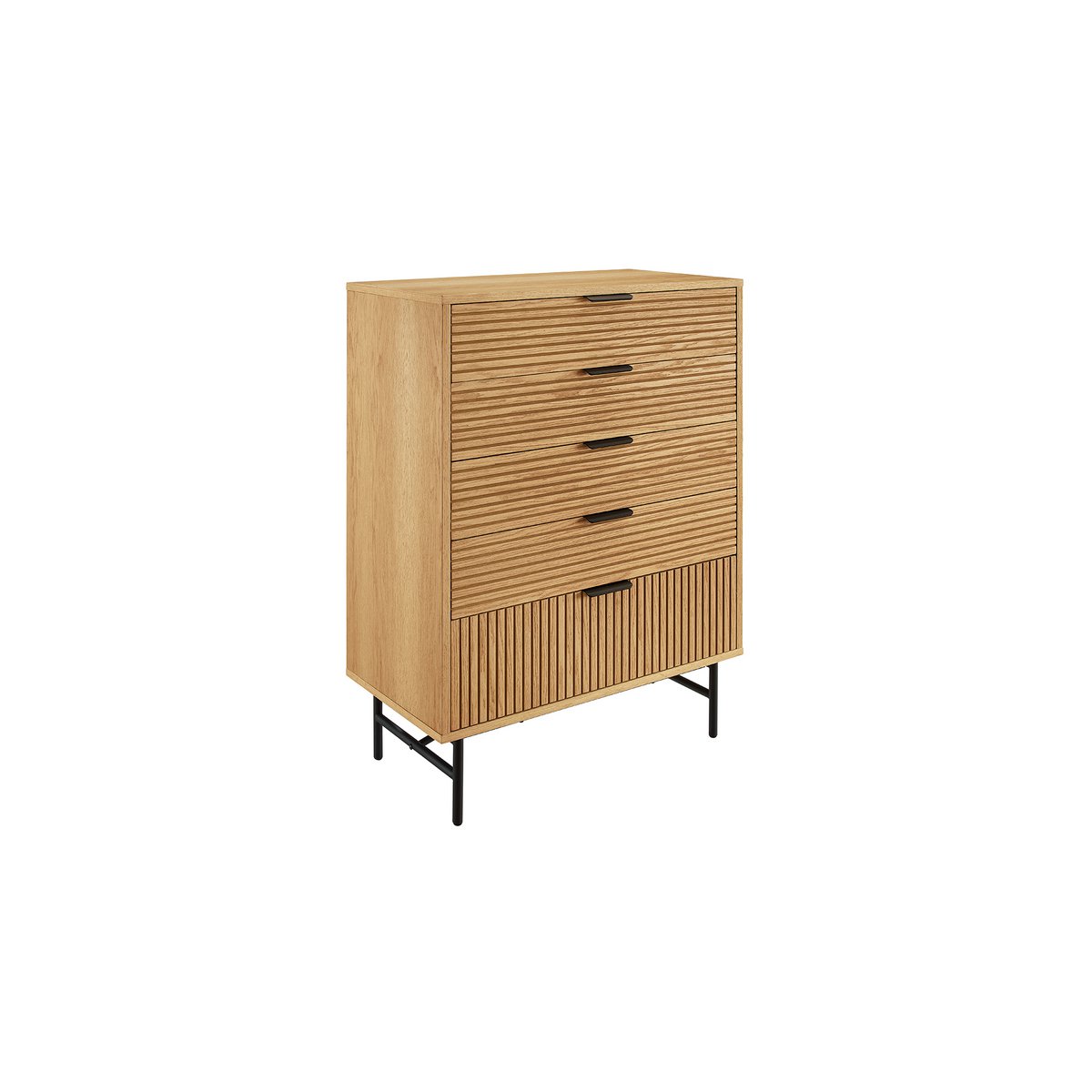 Ladekast hoog 80 cm echt eikenfineer