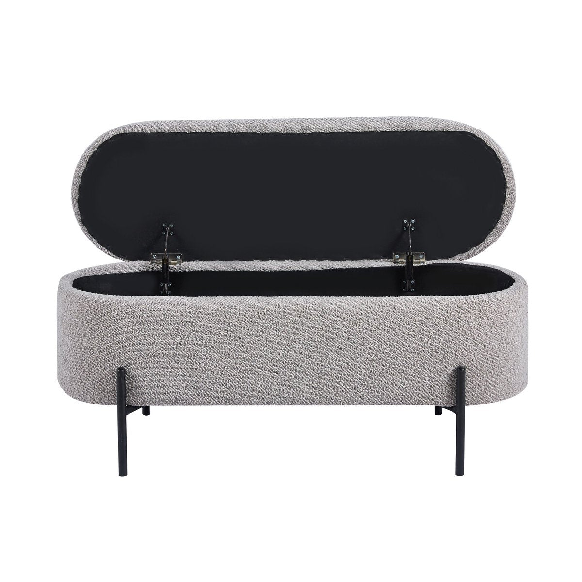 Bedbank met opbergfunctie taupe