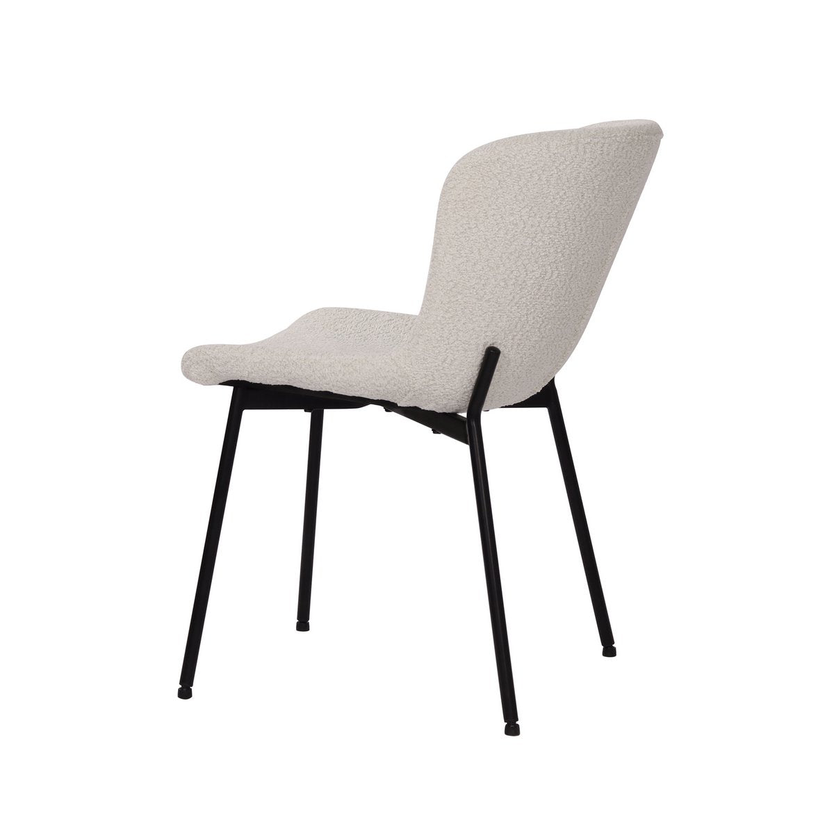 Set van 2 stoelen met bouclé bekleding