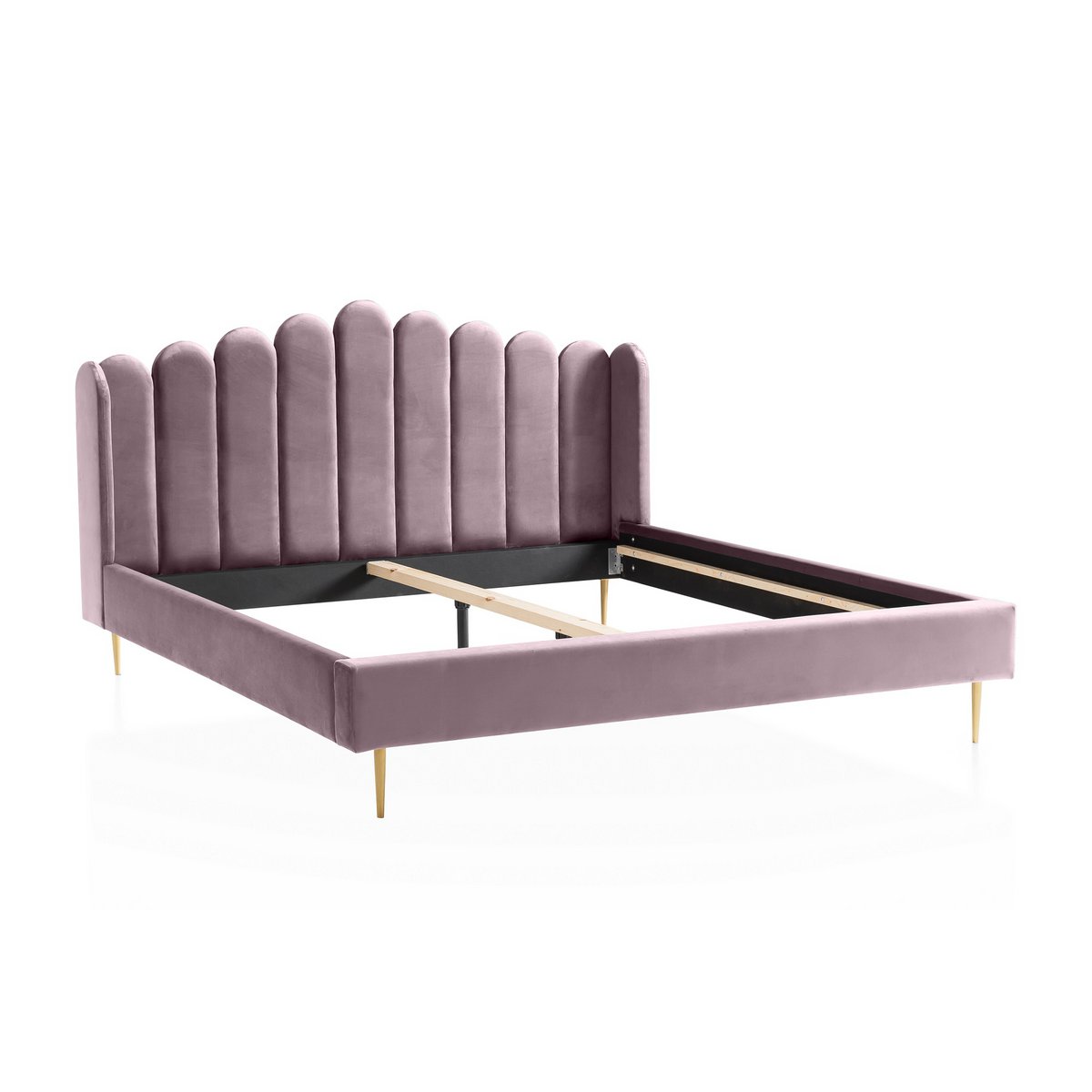 Fluwelen schelpenbed 180x200 cm