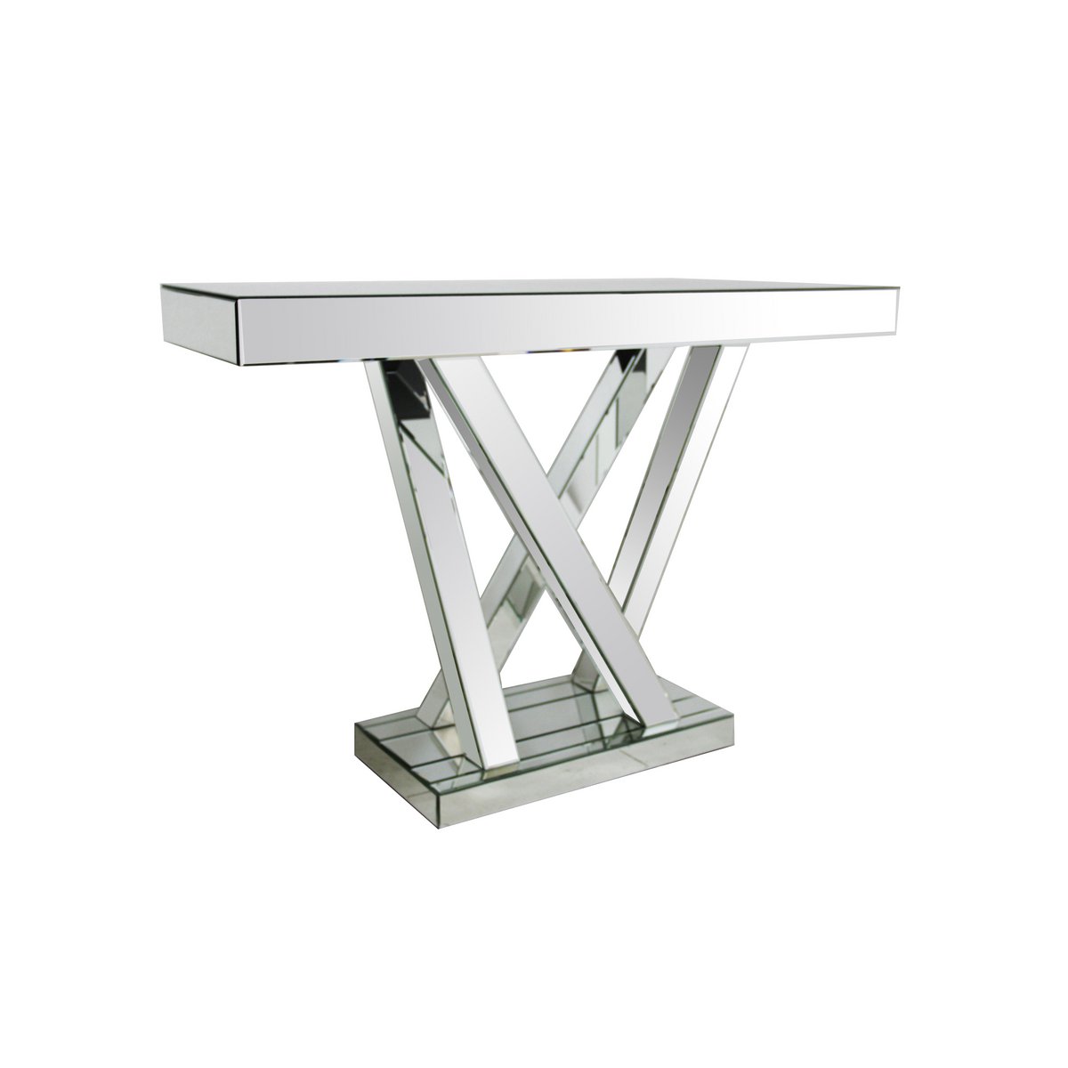 Tafel van MDF met spiegelglas