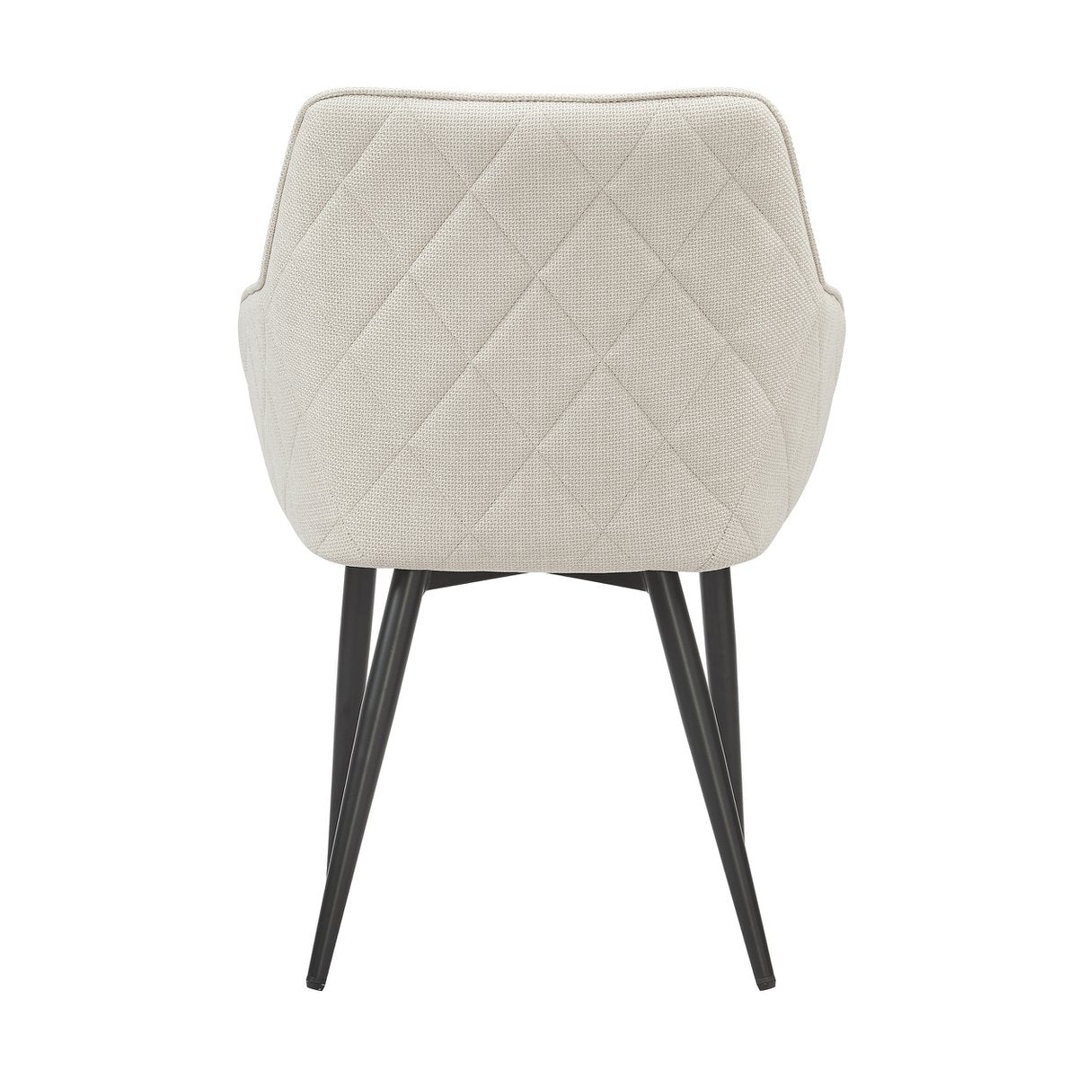 Eetkamerstoel structuurstof beige