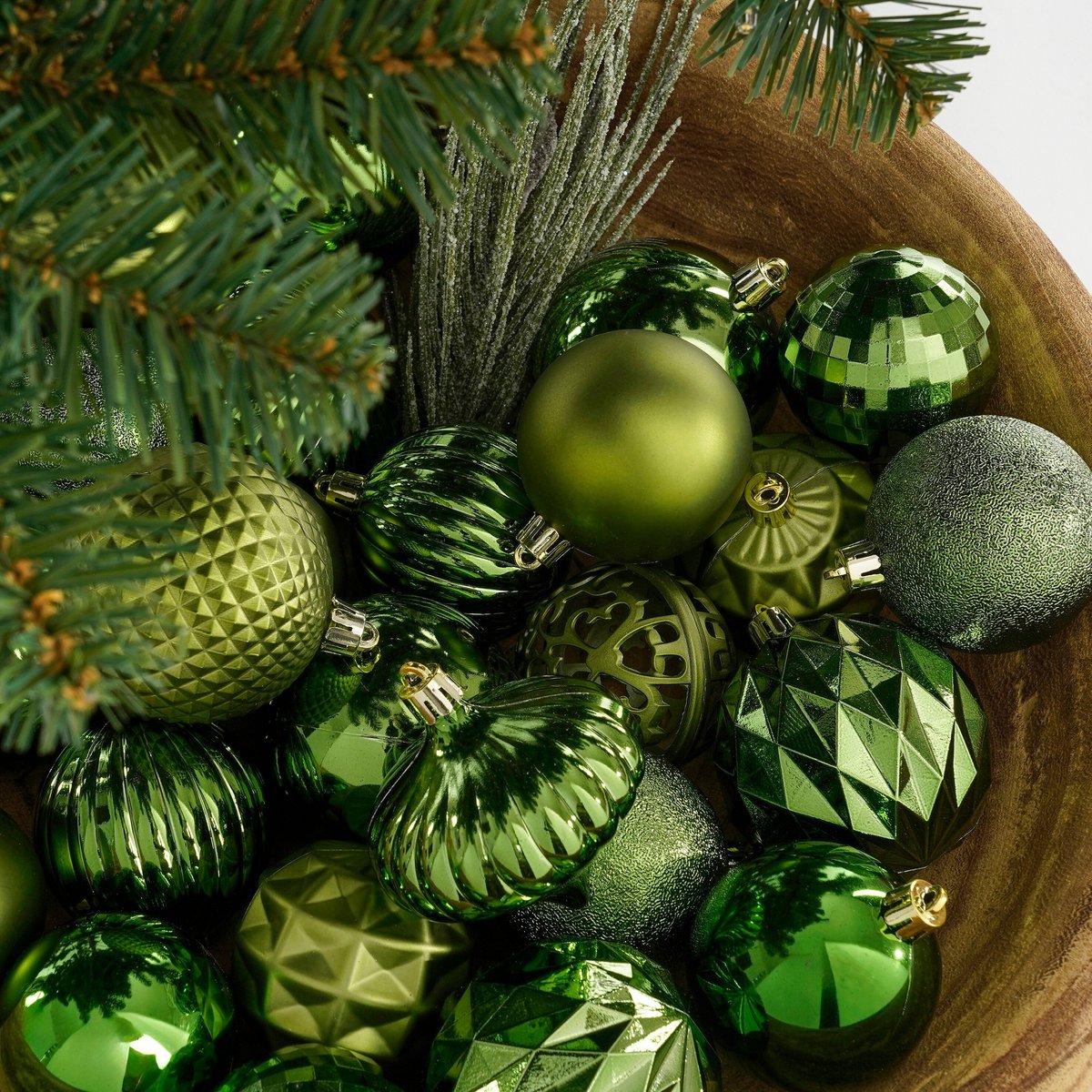 Kerstballen set Unbreakable baubles Donkerbruin