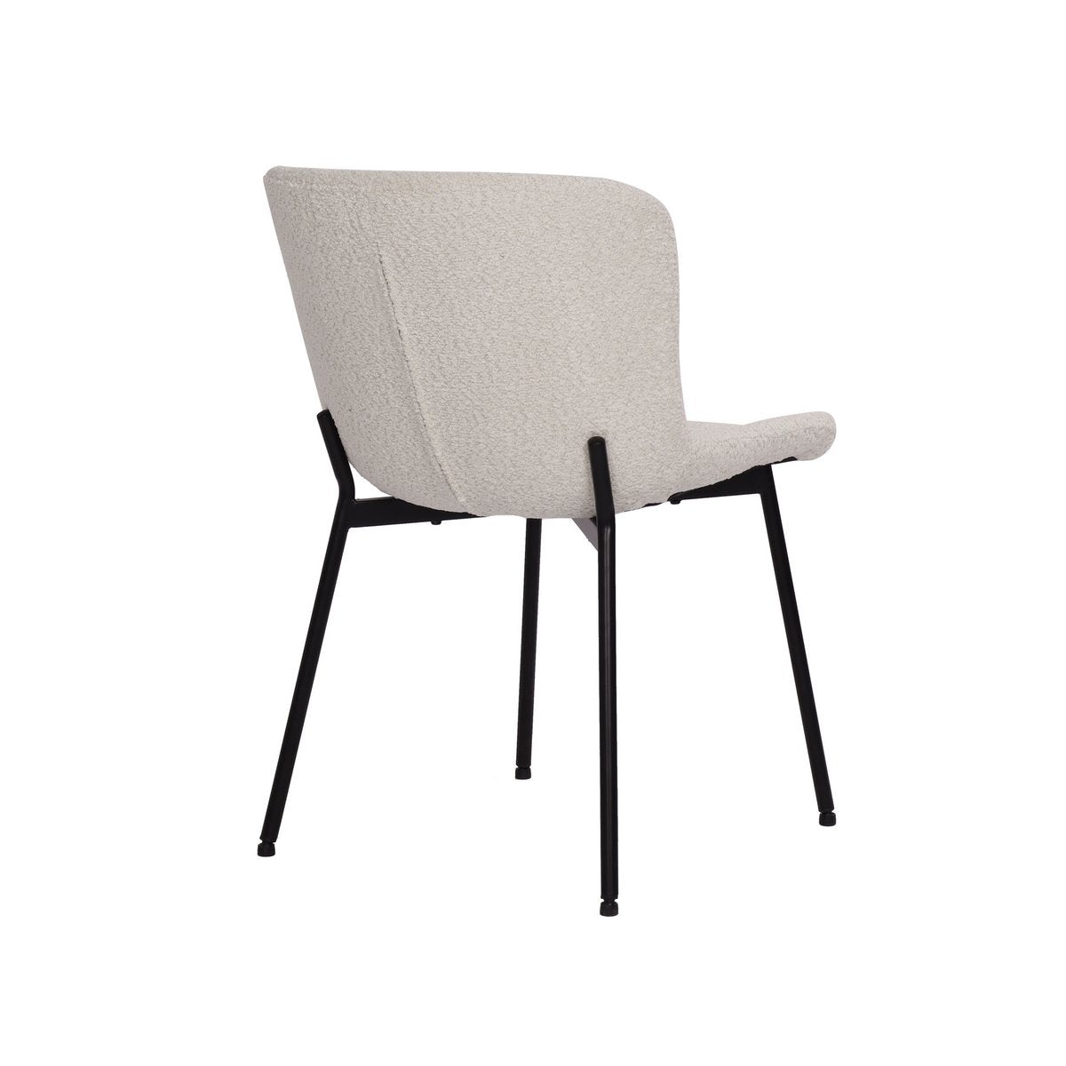 Set van 2 stoelen met bouclé bekleding