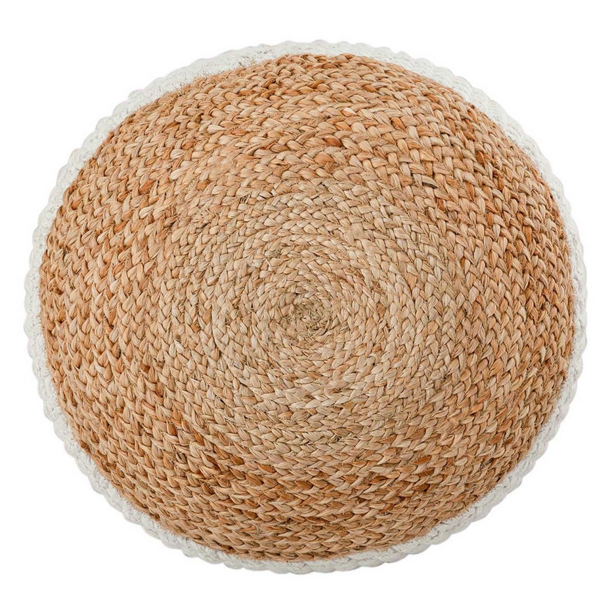 Poef jute poef ca. 50x50 cm decoratieve kruk natuurlijke jute poef poef vloerkussen poef