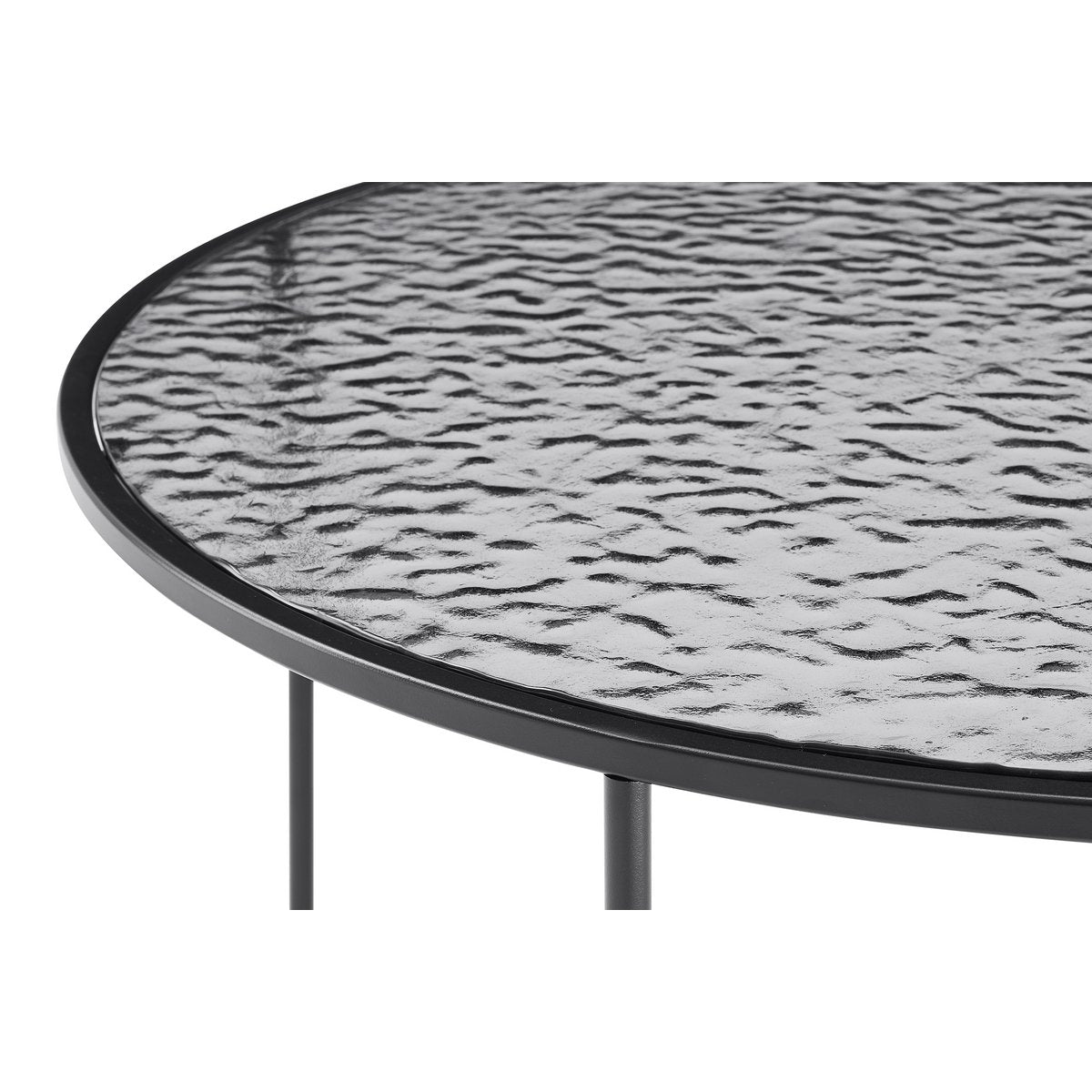 Salontafel Ø 80 cm zwart