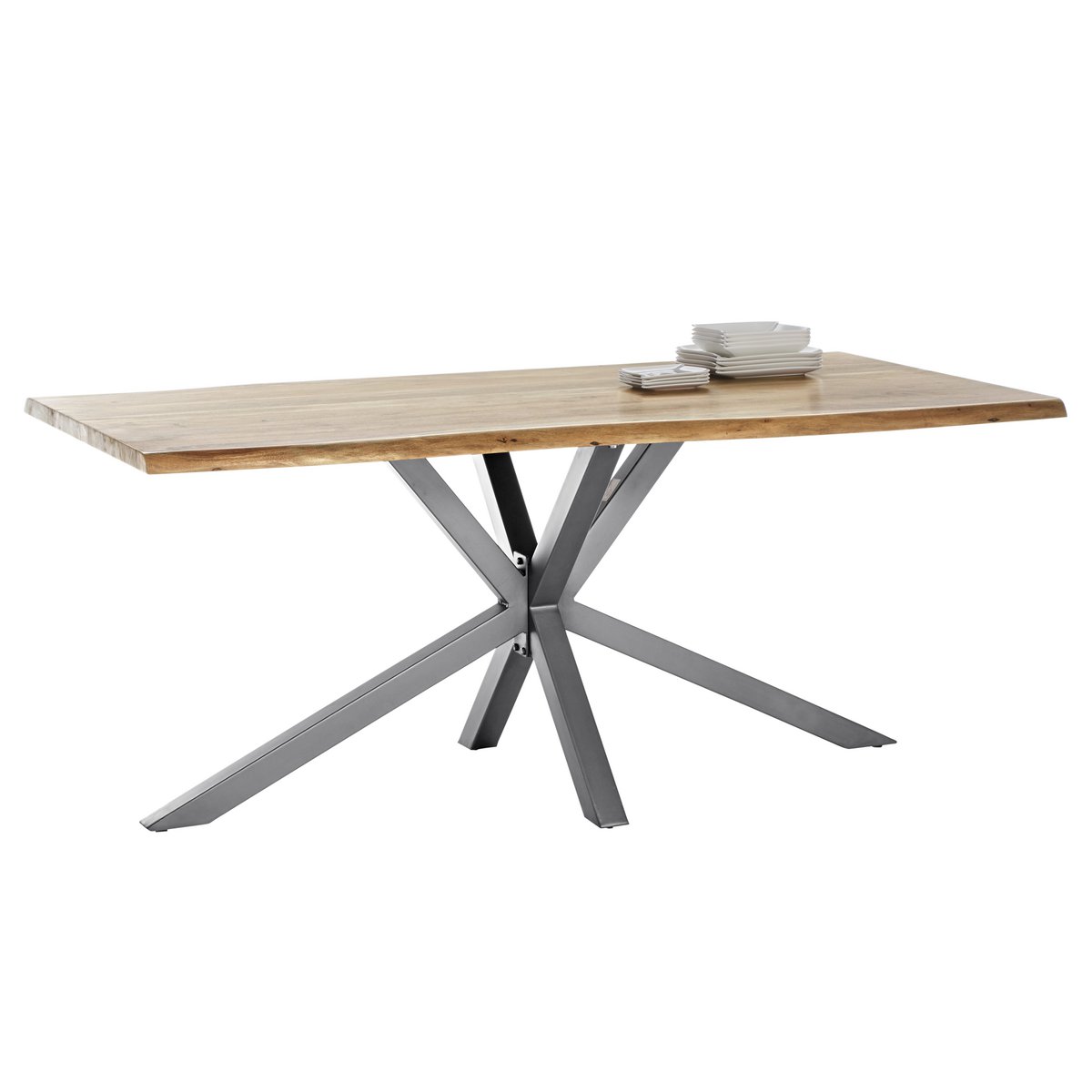 Tafel 240x100 cm, natuurlijk acaciahout