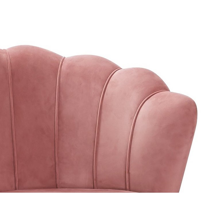 Rose fluwelen schelp bank