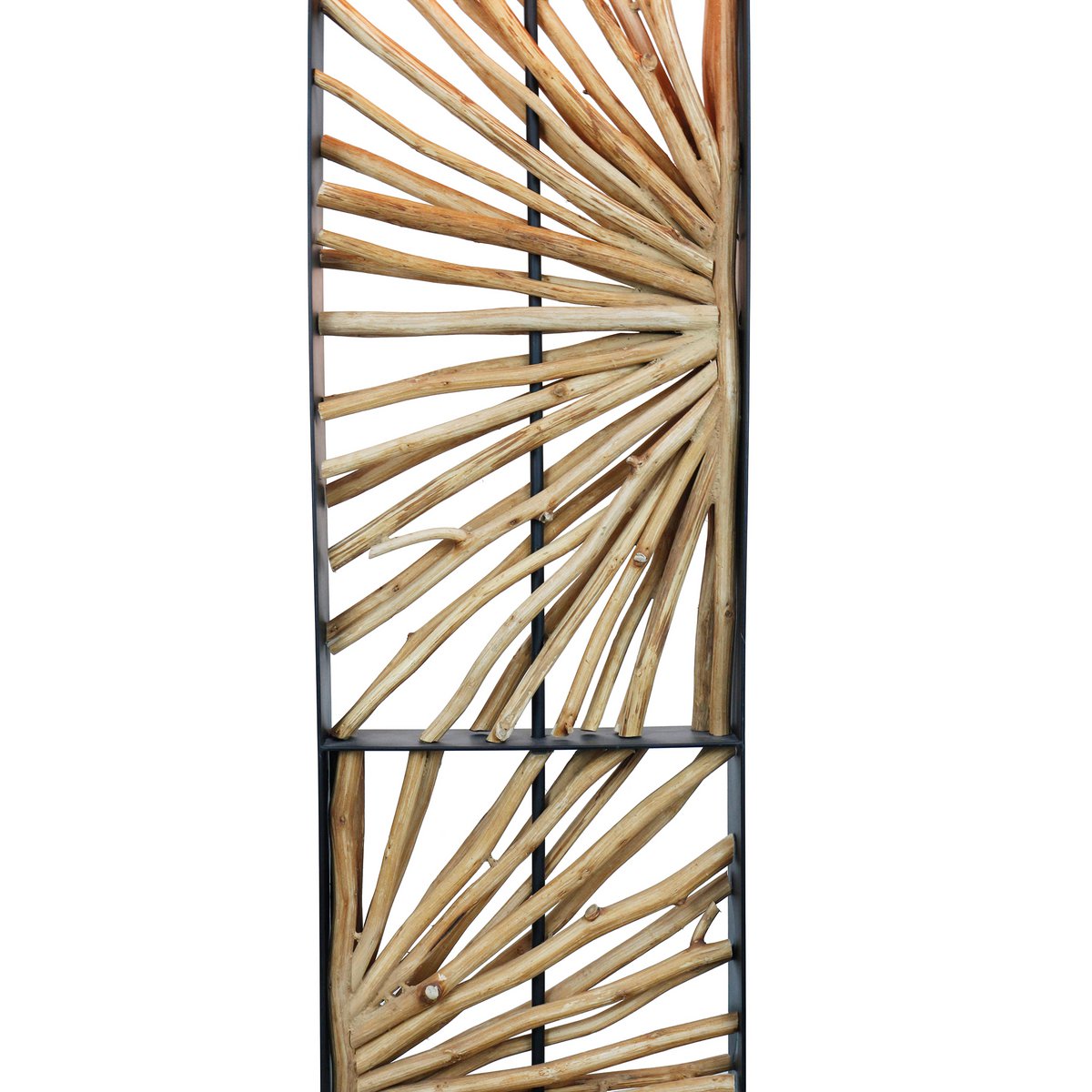 Vloerlamp drijfhout naturel/beige 165 cm