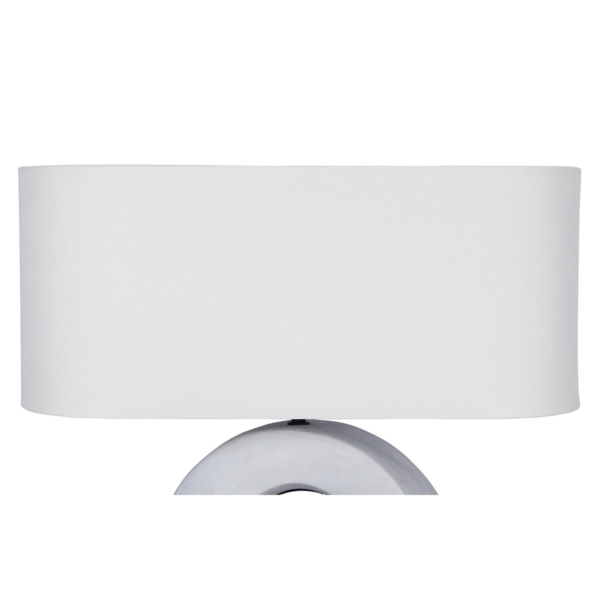 Tafellamp keramiek/linnen blauw/wit