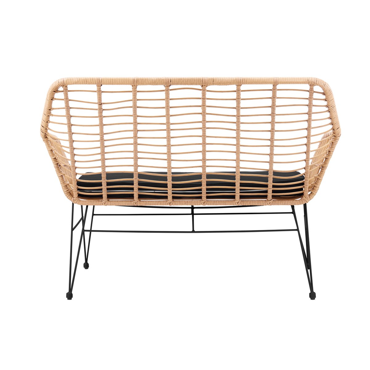 Bank in naturel rotan look