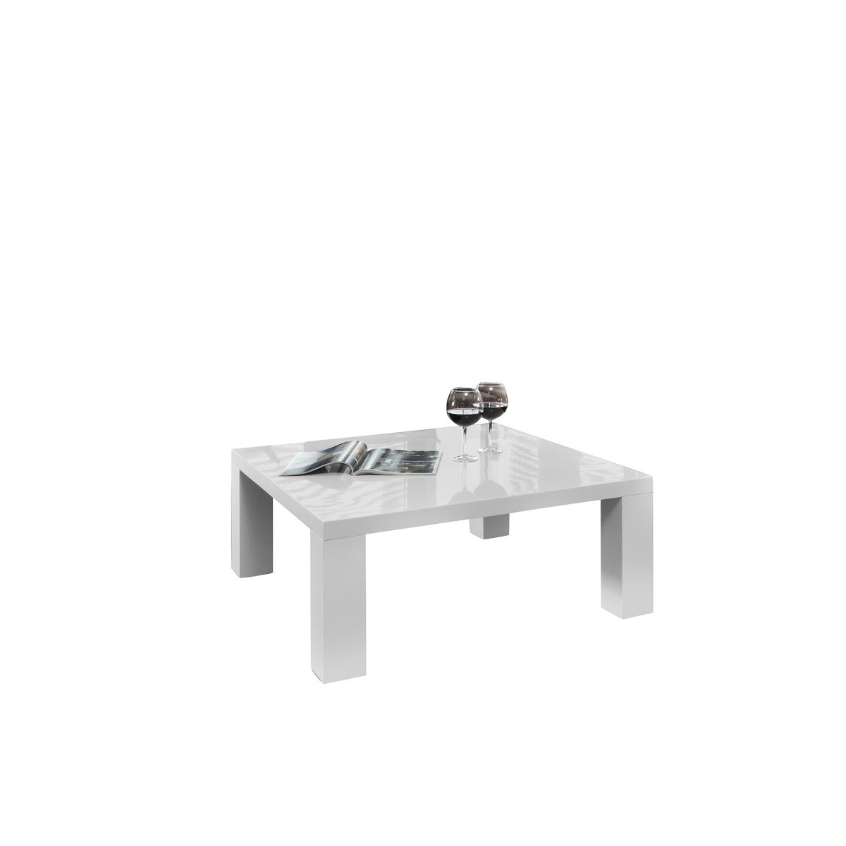 Salontafel 90x90x40 cm wit