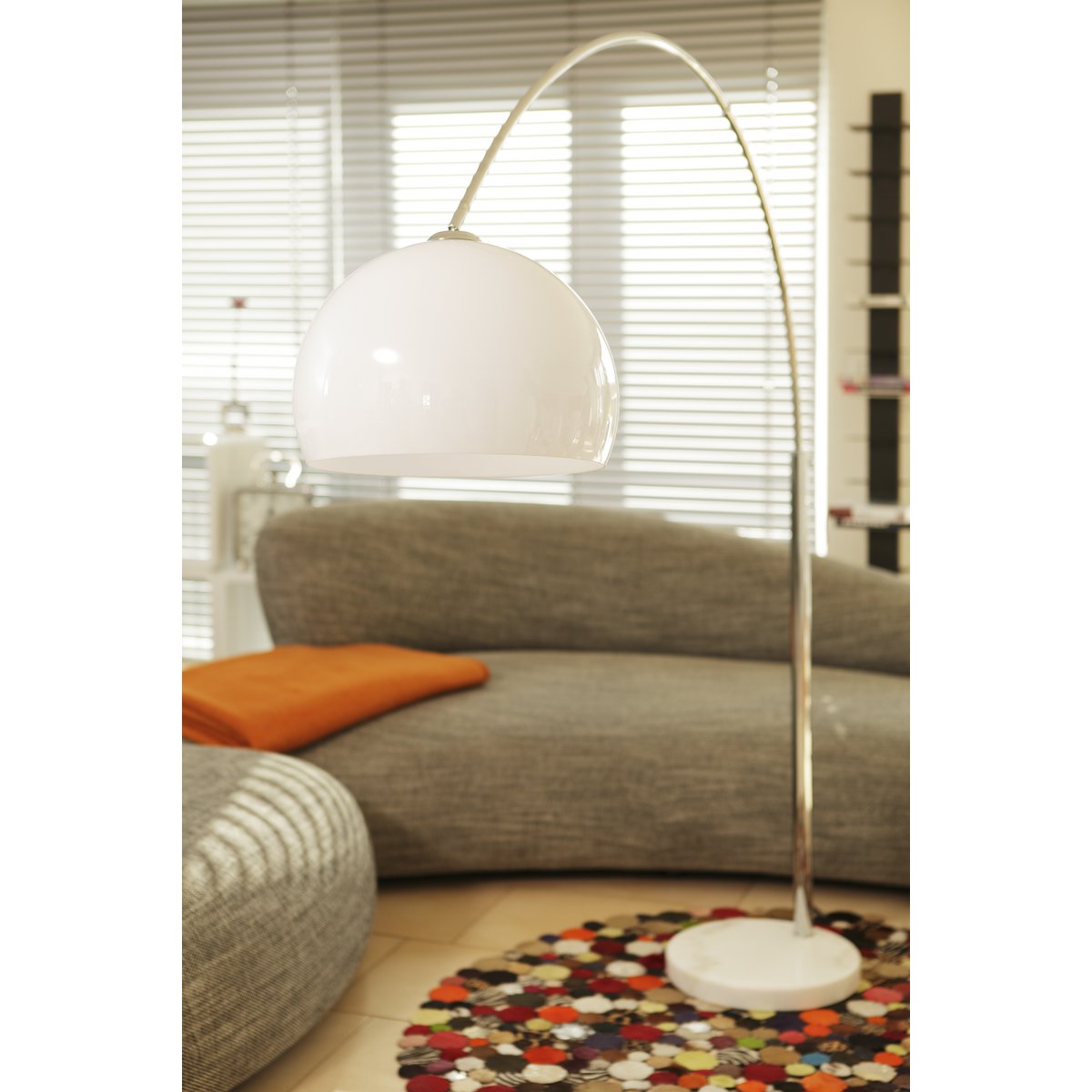 Booglamp 208 cm wit