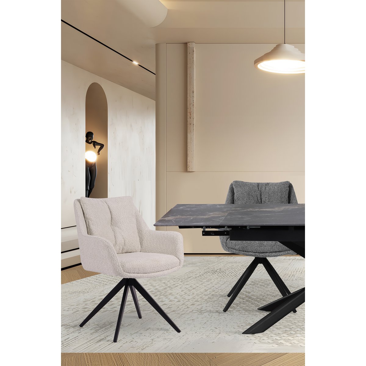 Fauteuil met 360° rotatiefunctie