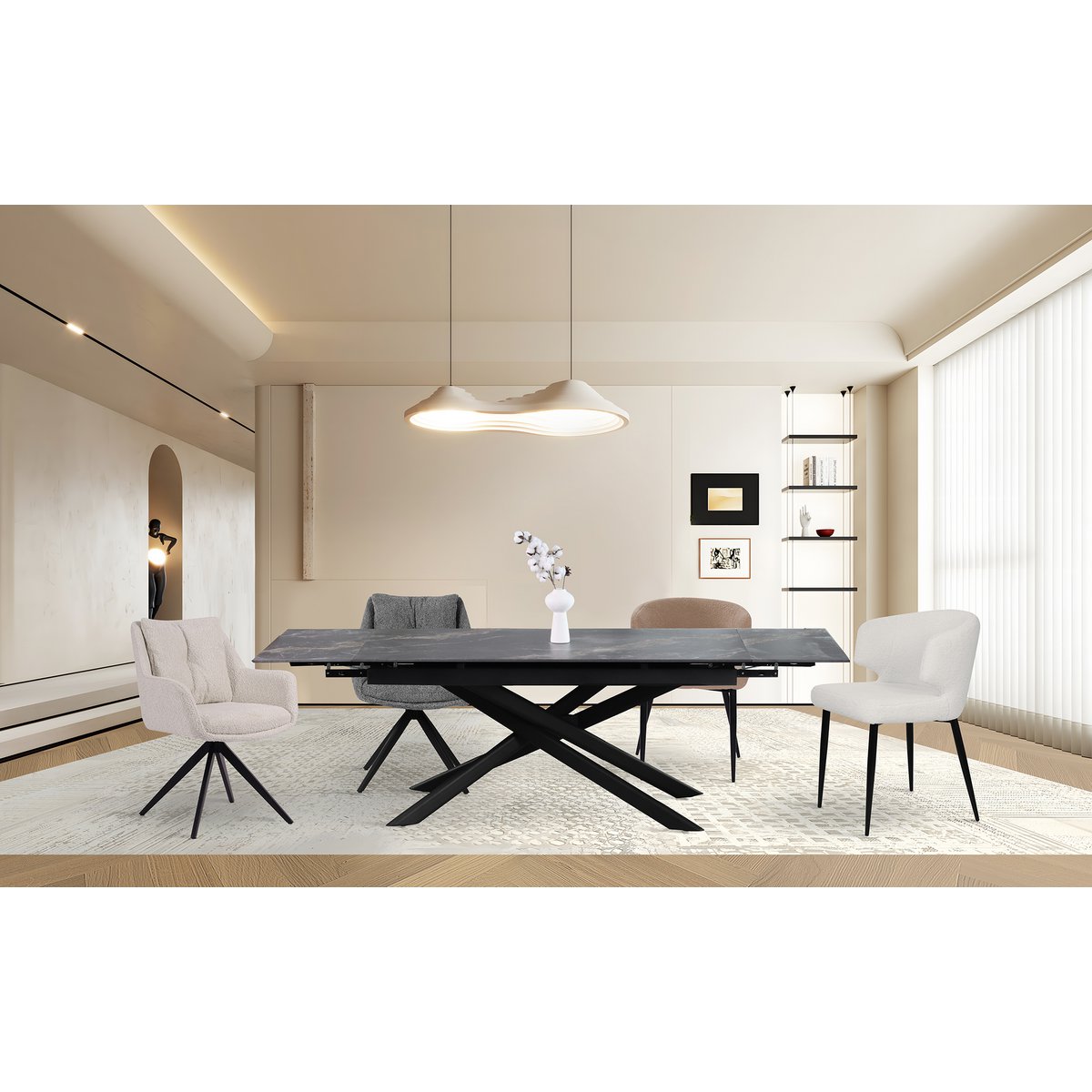 Fauteuil set van 2 met teddybont hoes