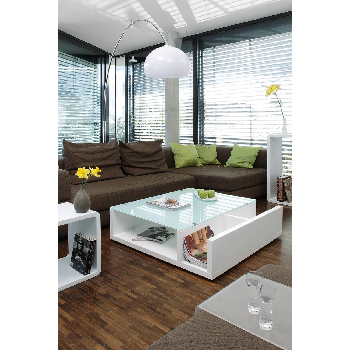 Salontafel wit 100x100 cm