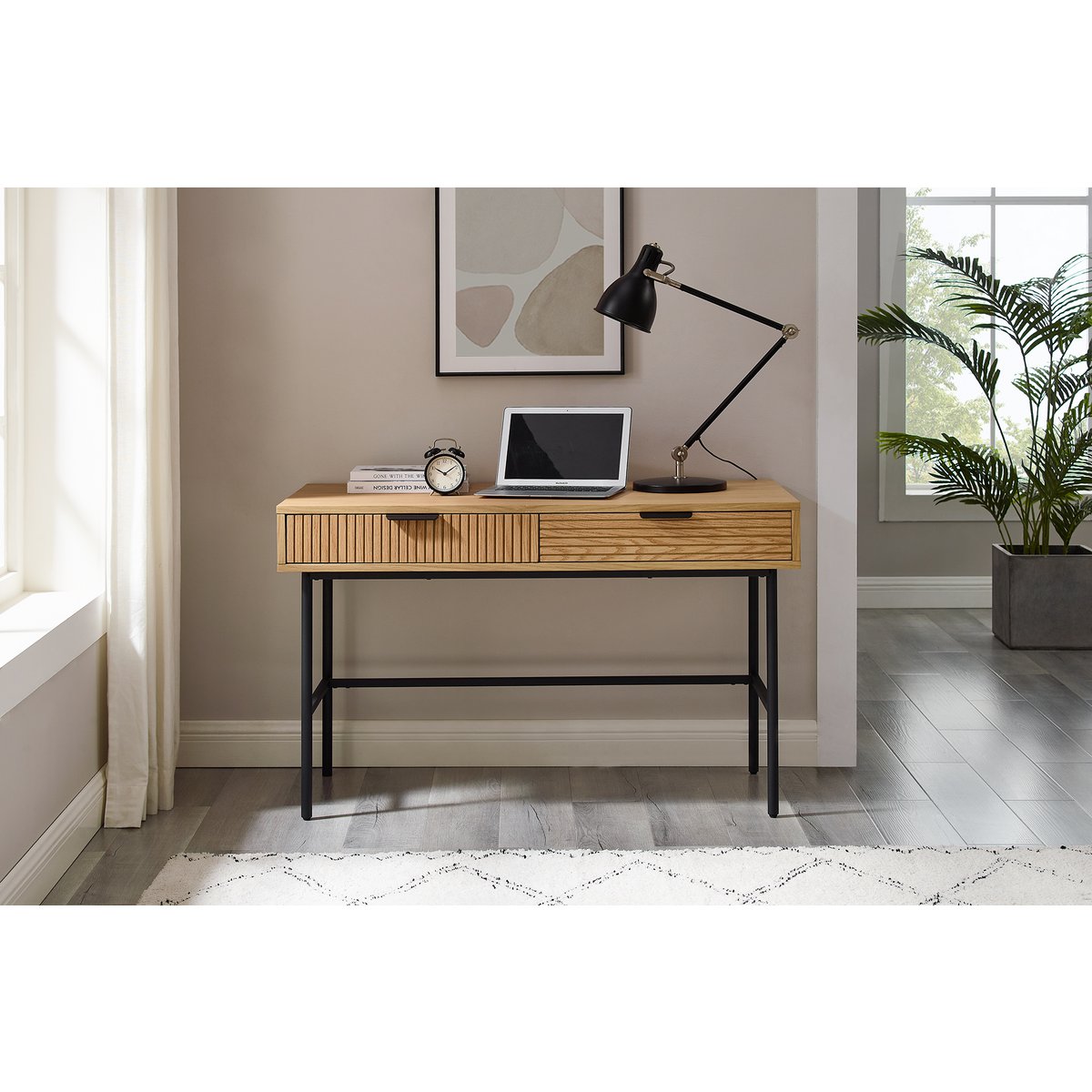 Bureau 120x60 cm echt eikenfineer