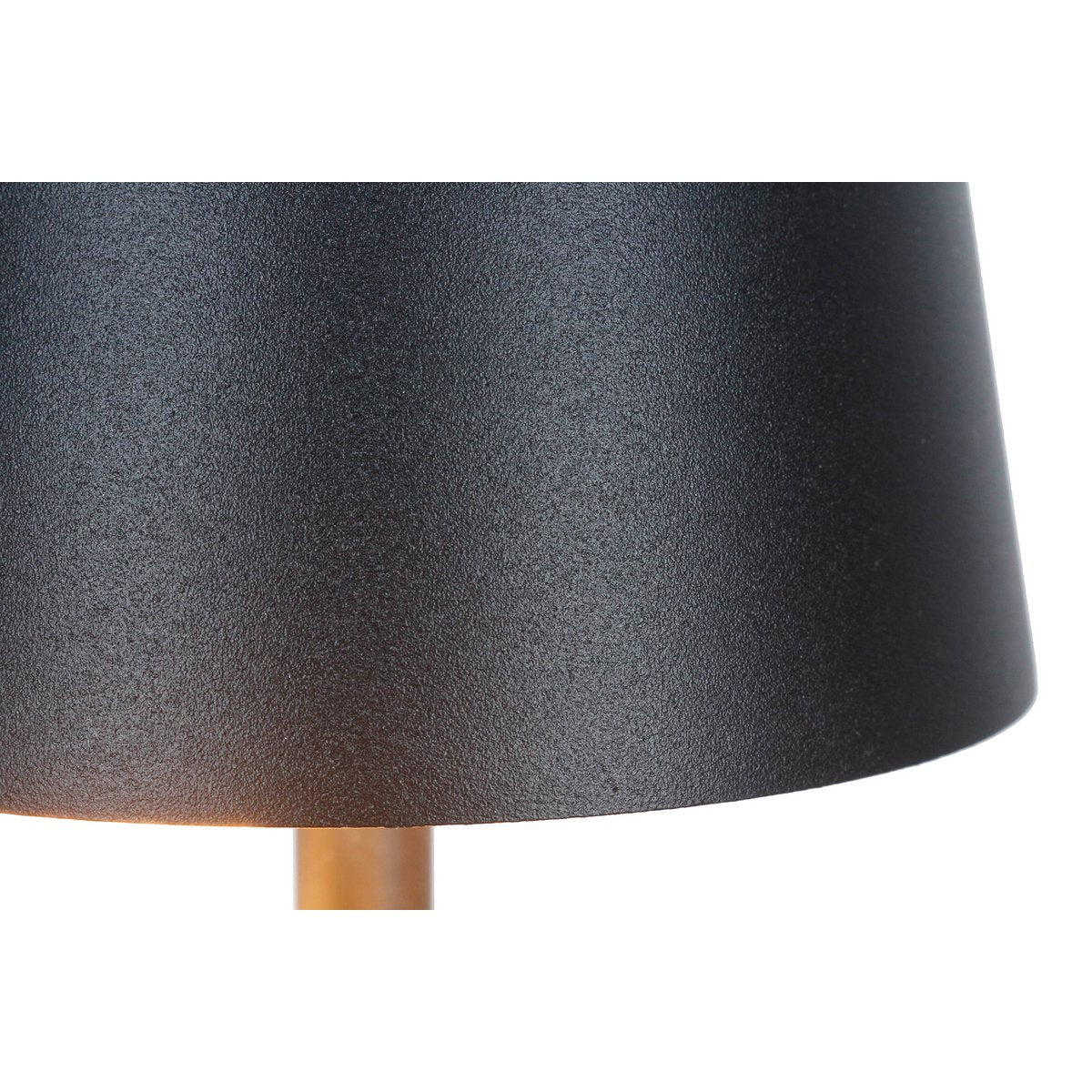 Tafellamp 29 cm naturel/zwart met LED batterij