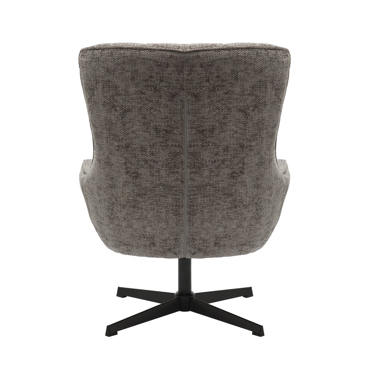 Fauteuil chenille stof donkergrijs
