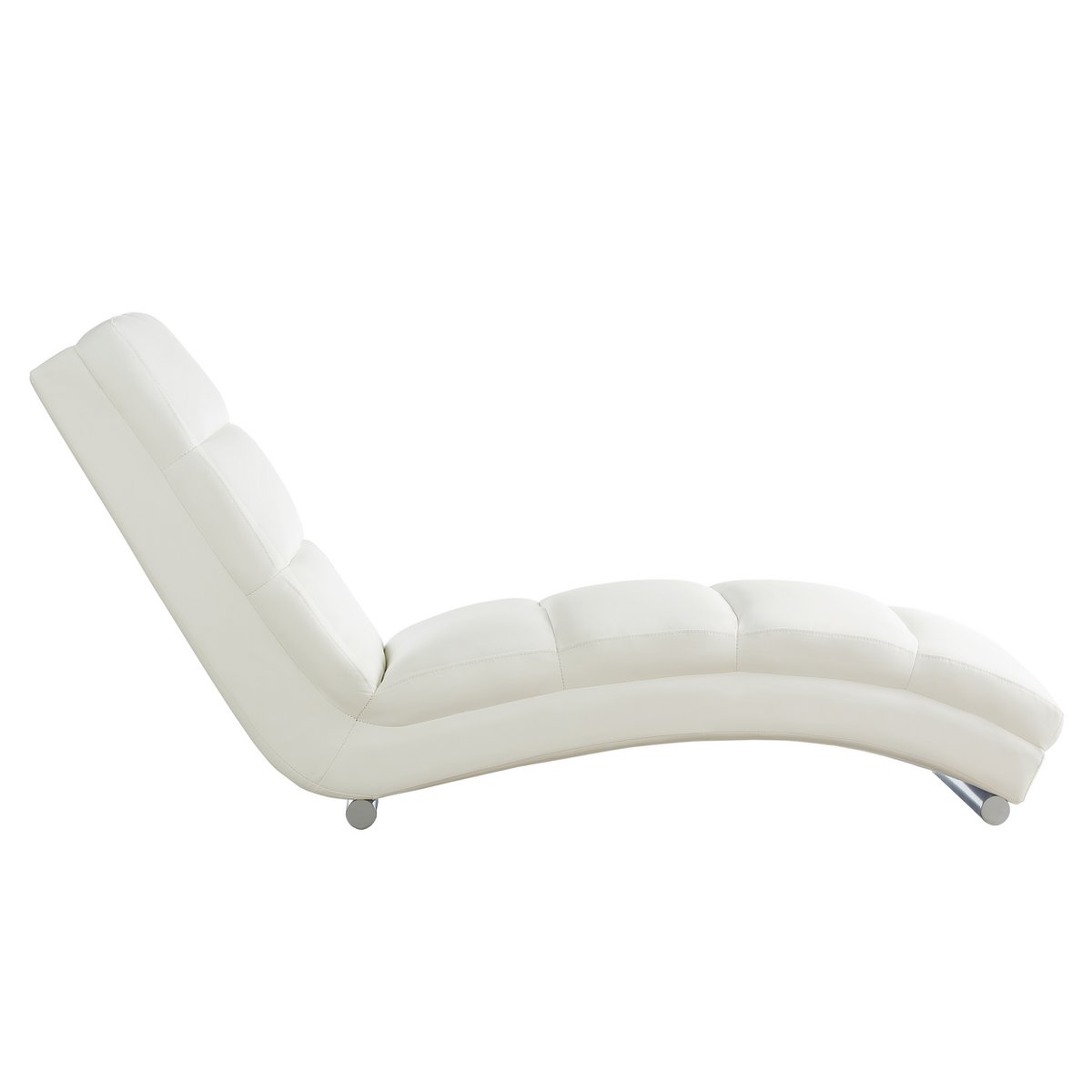 Relax ligbed wit kunstleer look