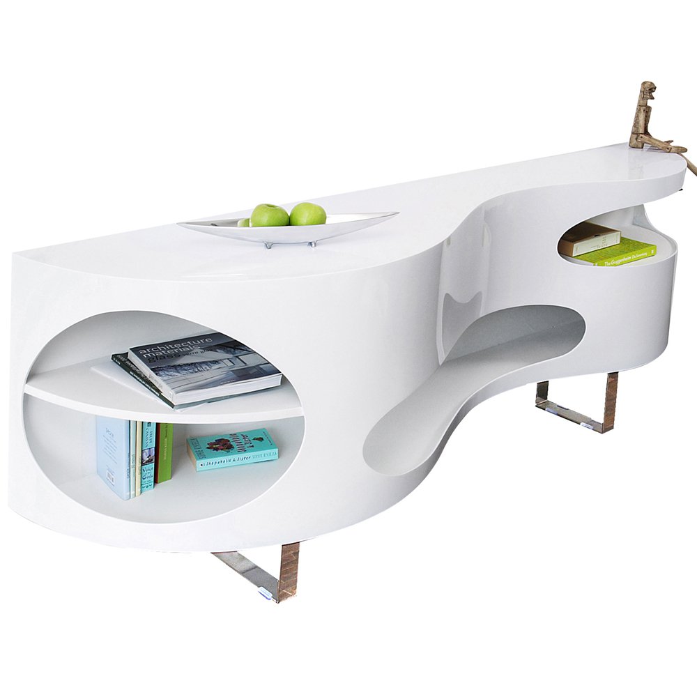 Dressoir 200x50x75 cm wit