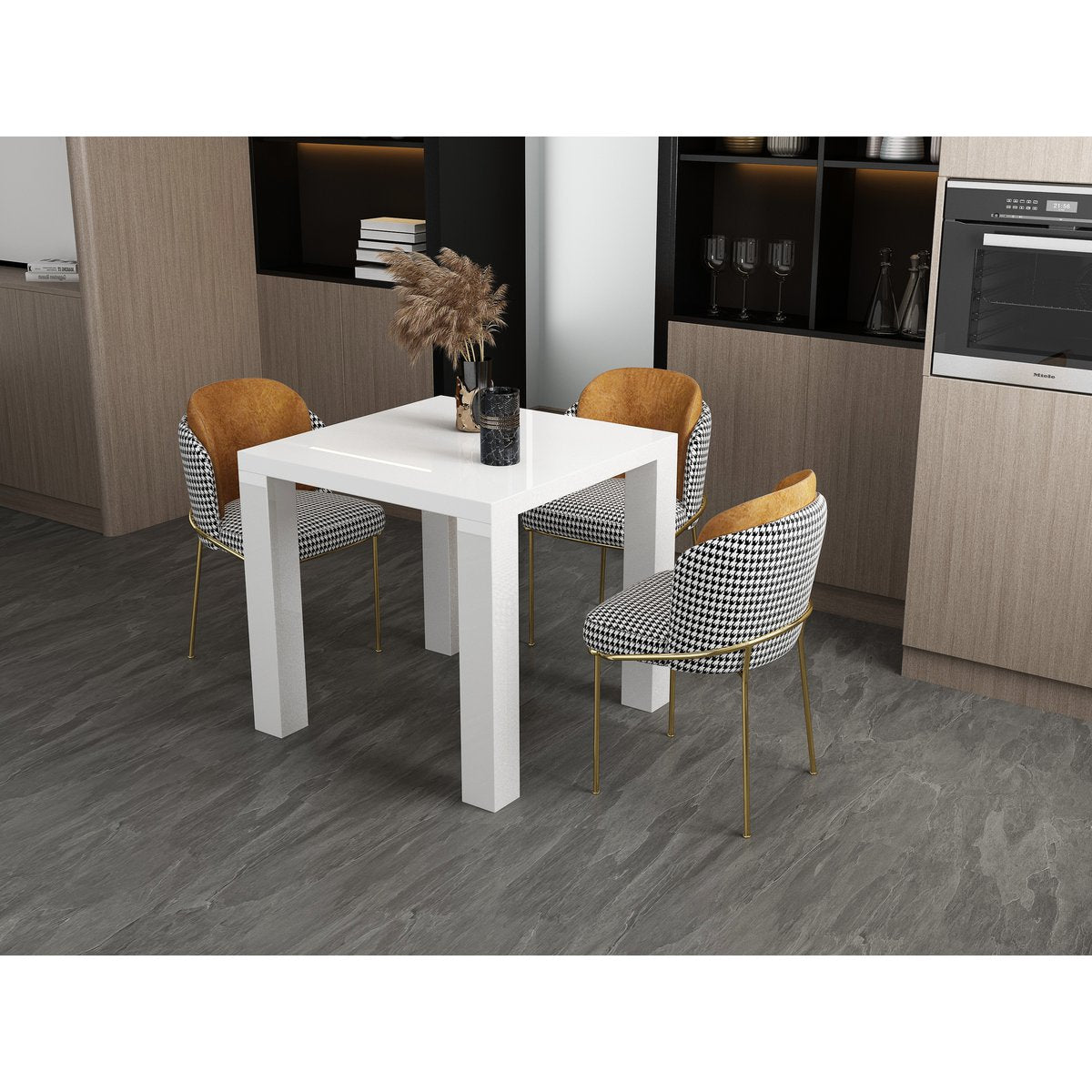 Eettafel 80x80 cm wit