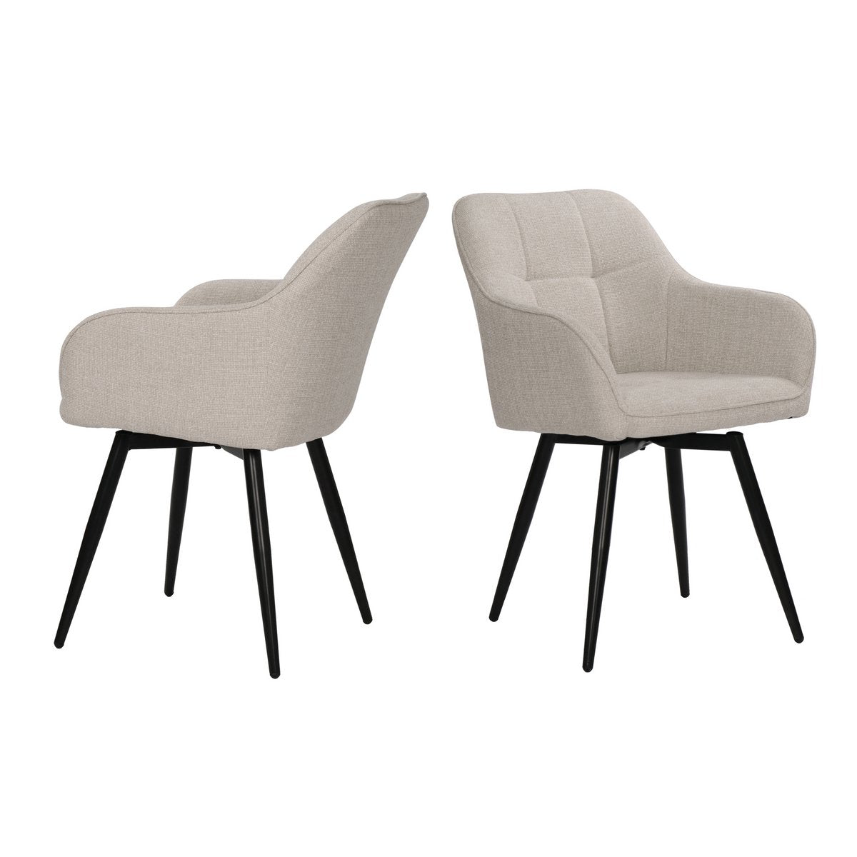 Set van 2 fauteuils met draaifunctie