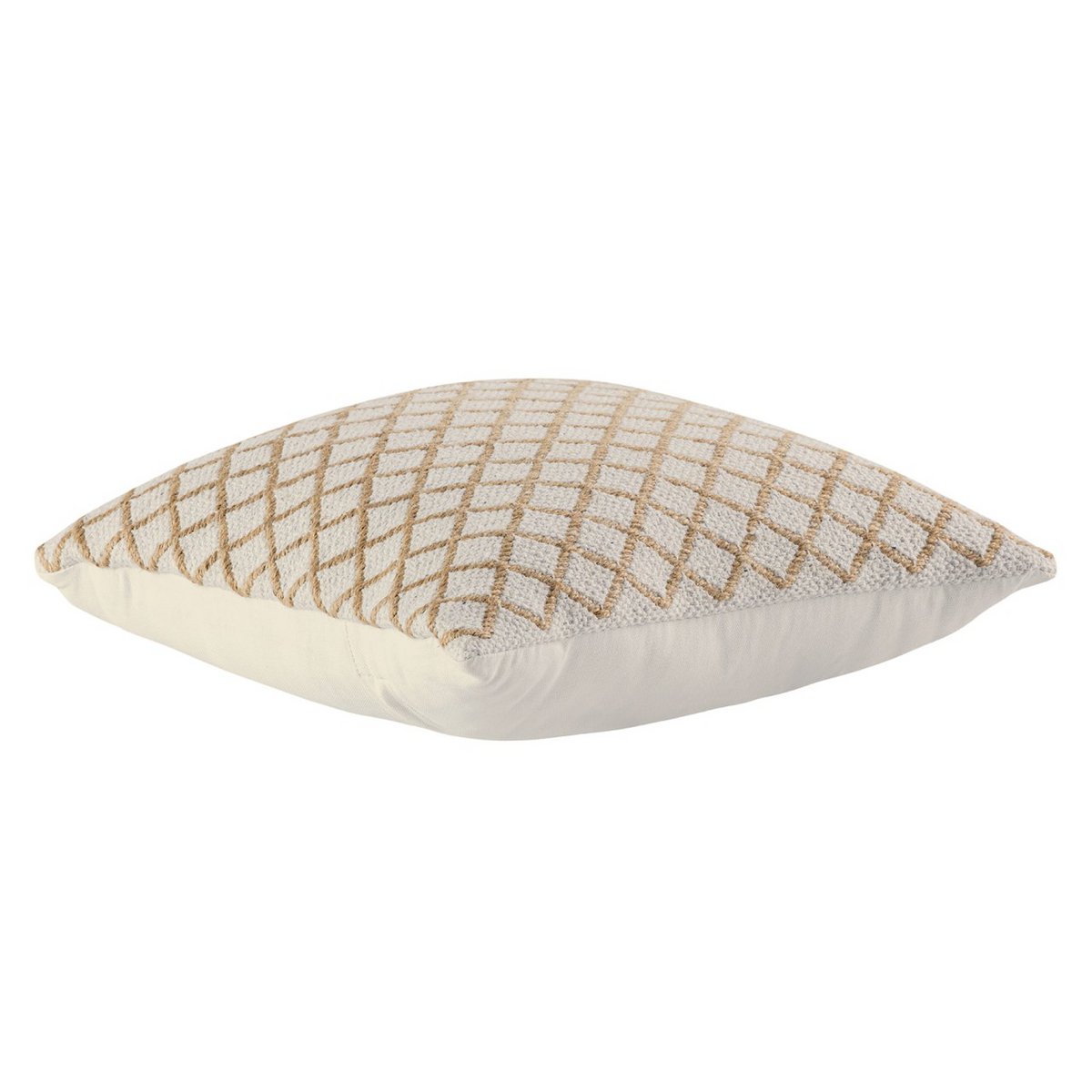 Sierkussen 40x40cm set van 2 bankkussens sierkussens katoen en naturel jute