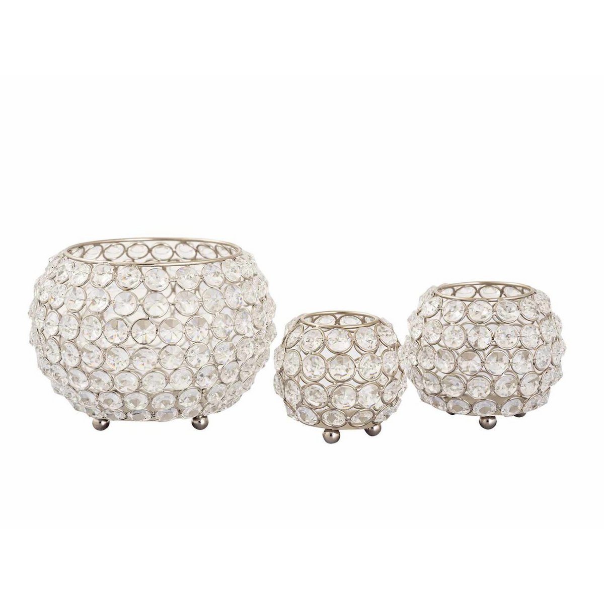 Kandelaar 24-delige set 3 x 8 VE-groenlichthouder Crystal Candlestick Gold of Silver Vintage Crisis