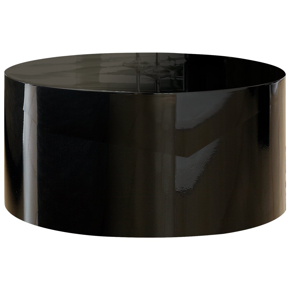 Salontafel Ø 60 cm rond zwart
