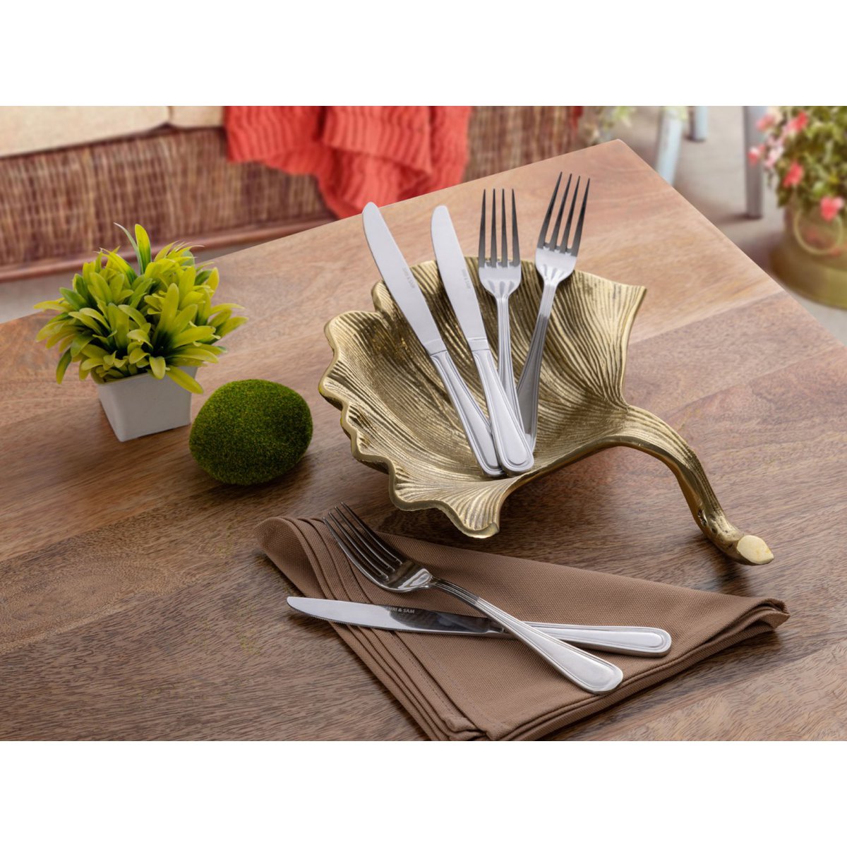 Decoratieve shell bowl master doos 12-delige aluminium ginkgo groot goud of zilveren bladschaal