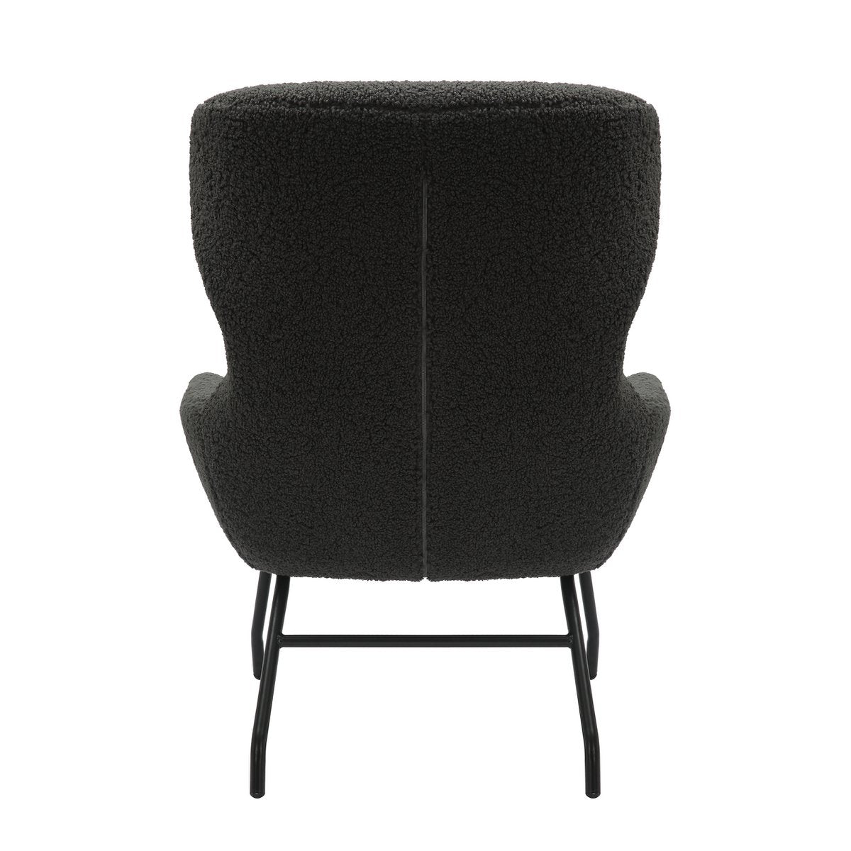 Fauteuil- en krukset teddybont antraciet