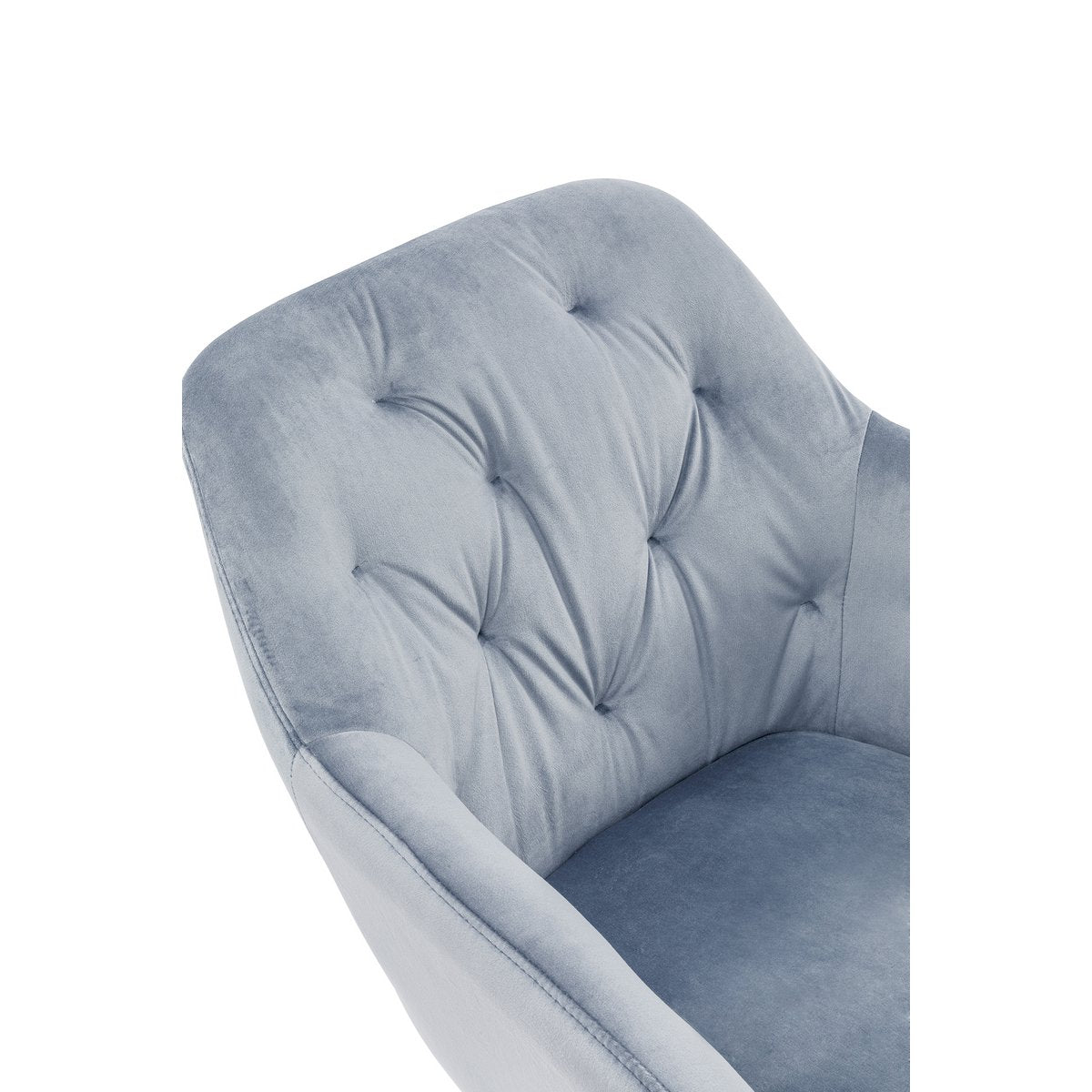 Fauteuil lichtgrijs fluweel