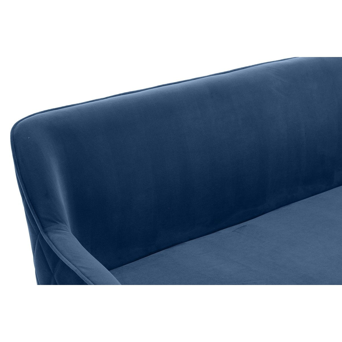 Bank 160 cm fluweel blauw