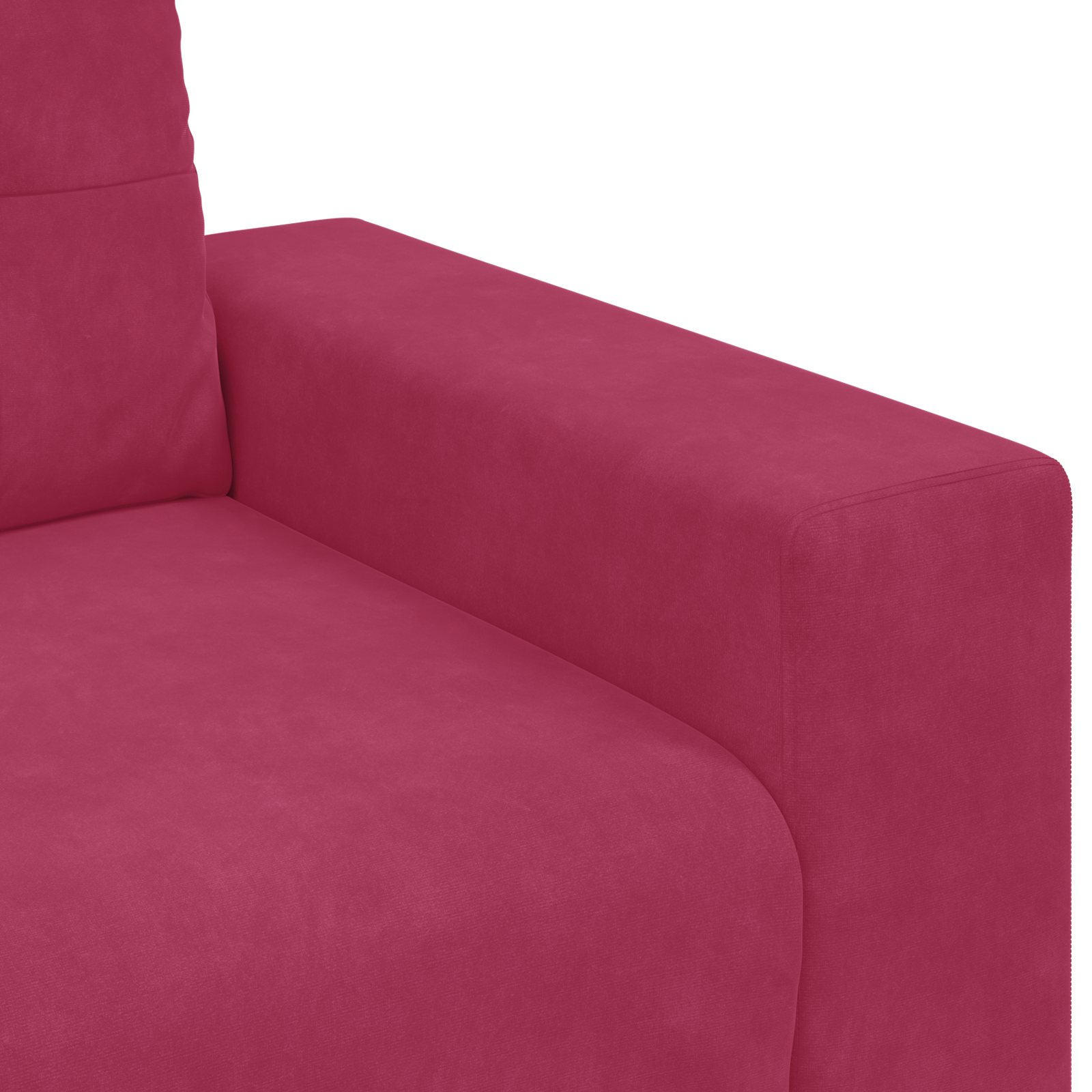 Bankstel 2 pcs Wijnrood 221 x 78 x 80 cm Fluweel