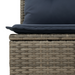 | Tuinbank | met kussen Grijs 227 x 62 x 69 cm poly rattan