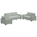 Bankstel met kussen 3 pcs Grijs 220 x 78 x 84 cm Fluweel